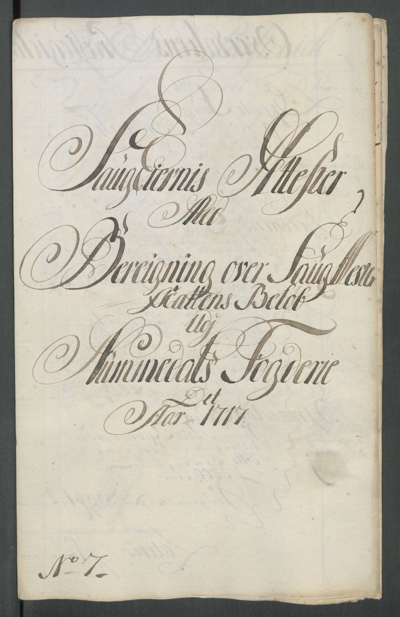 Rentekammeret inntil 1814, Reviderte regnskaper, Fogderegnskap, RA/EA-4092/R64/L4438: Fogderegnskap Namdal, 1717, p. 112