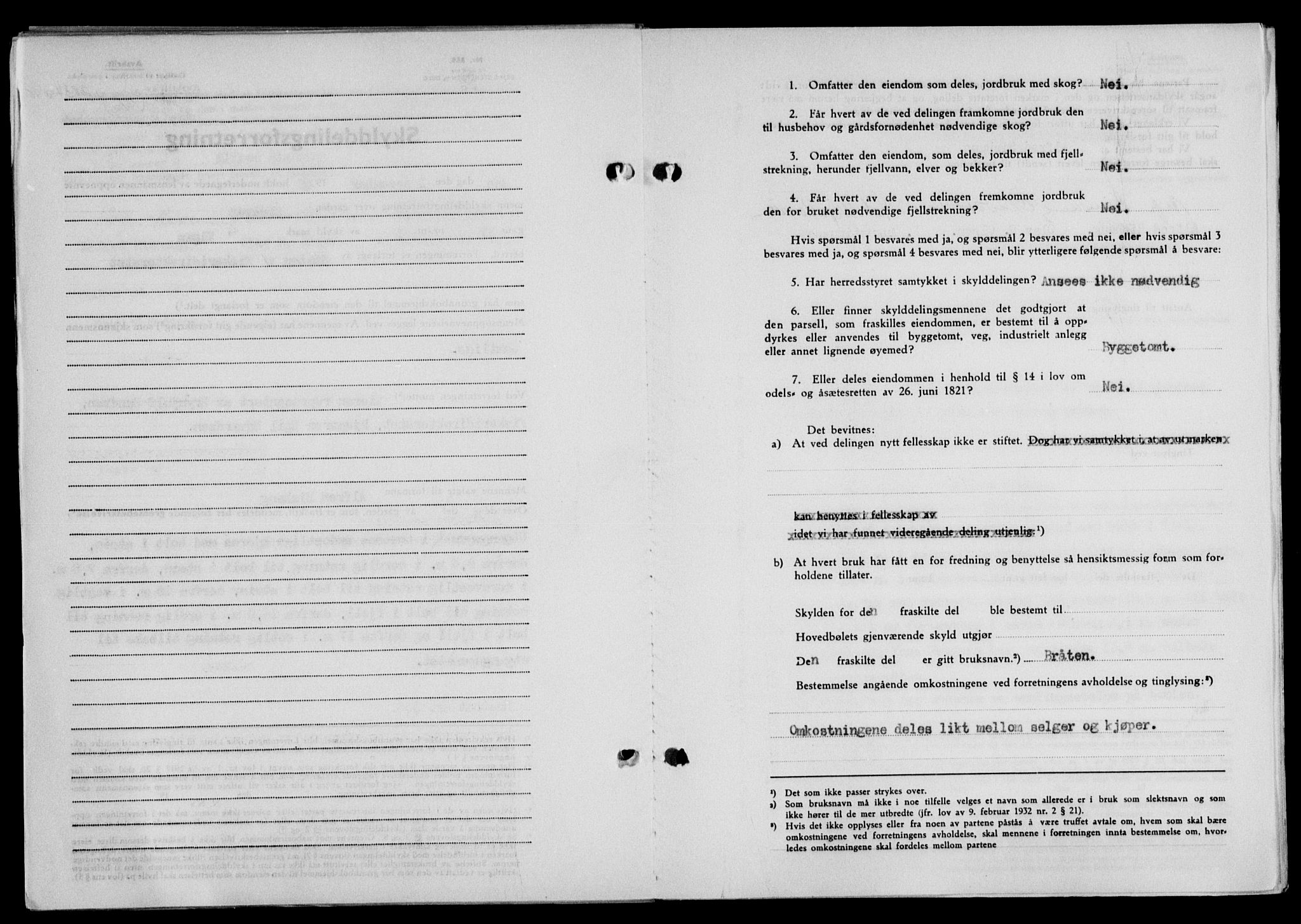 Lofoten sorenskriveri, SAT/A-0017/1/2/2C/L0020a: Mortgage book no. 20a, 1948-1949, Diary no: : 2837/1948