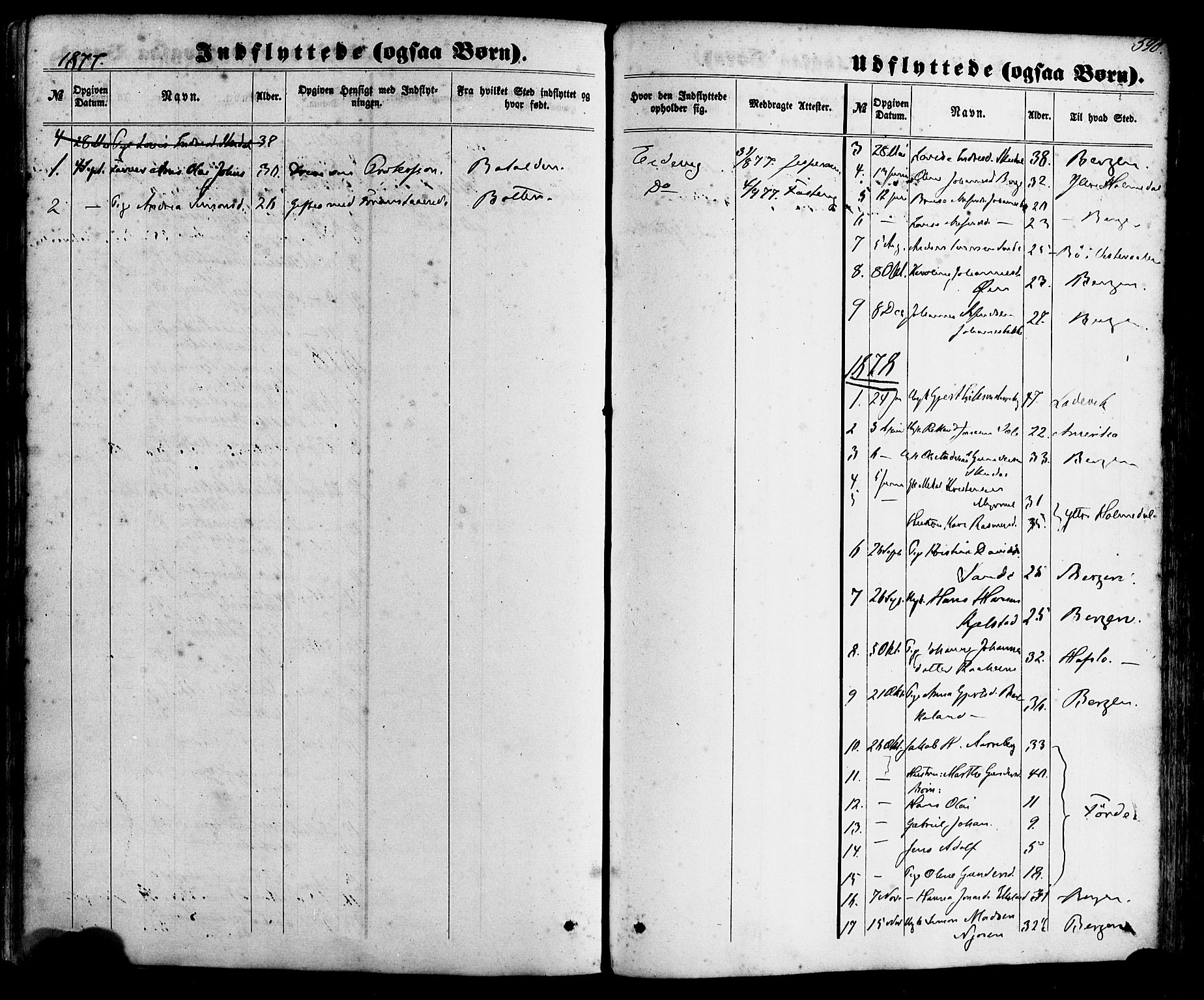 Gaular sokneprestembete, AV/SAB-A-80001/H/Haa: Parish register (official) no. A 5, 1860-1881, p. 598