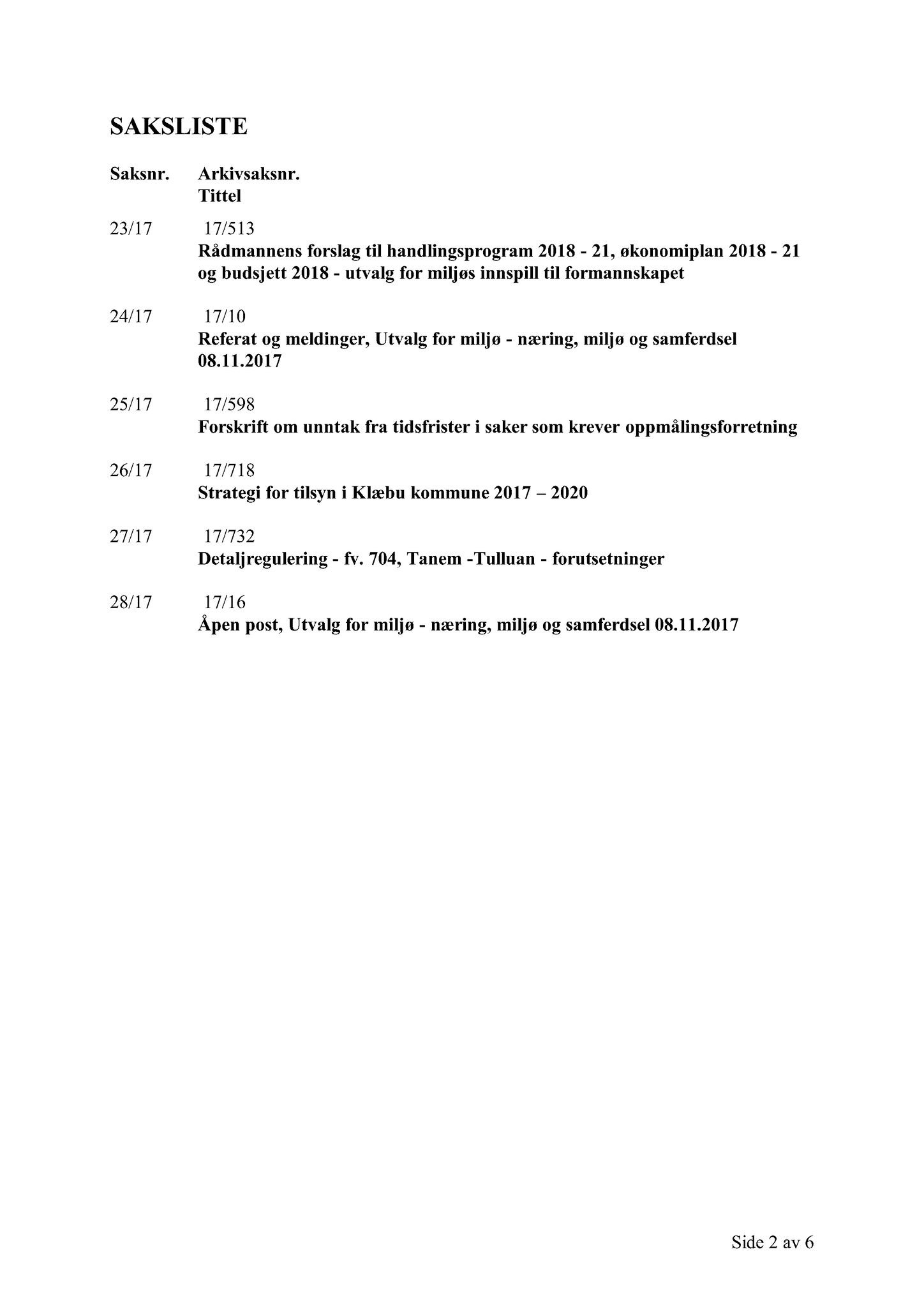 Klæbu Kommune, TRKO/KK/06-UM/L004: Utvalg for miljø - Møtedokumenter 2017, 2017, p. 1040