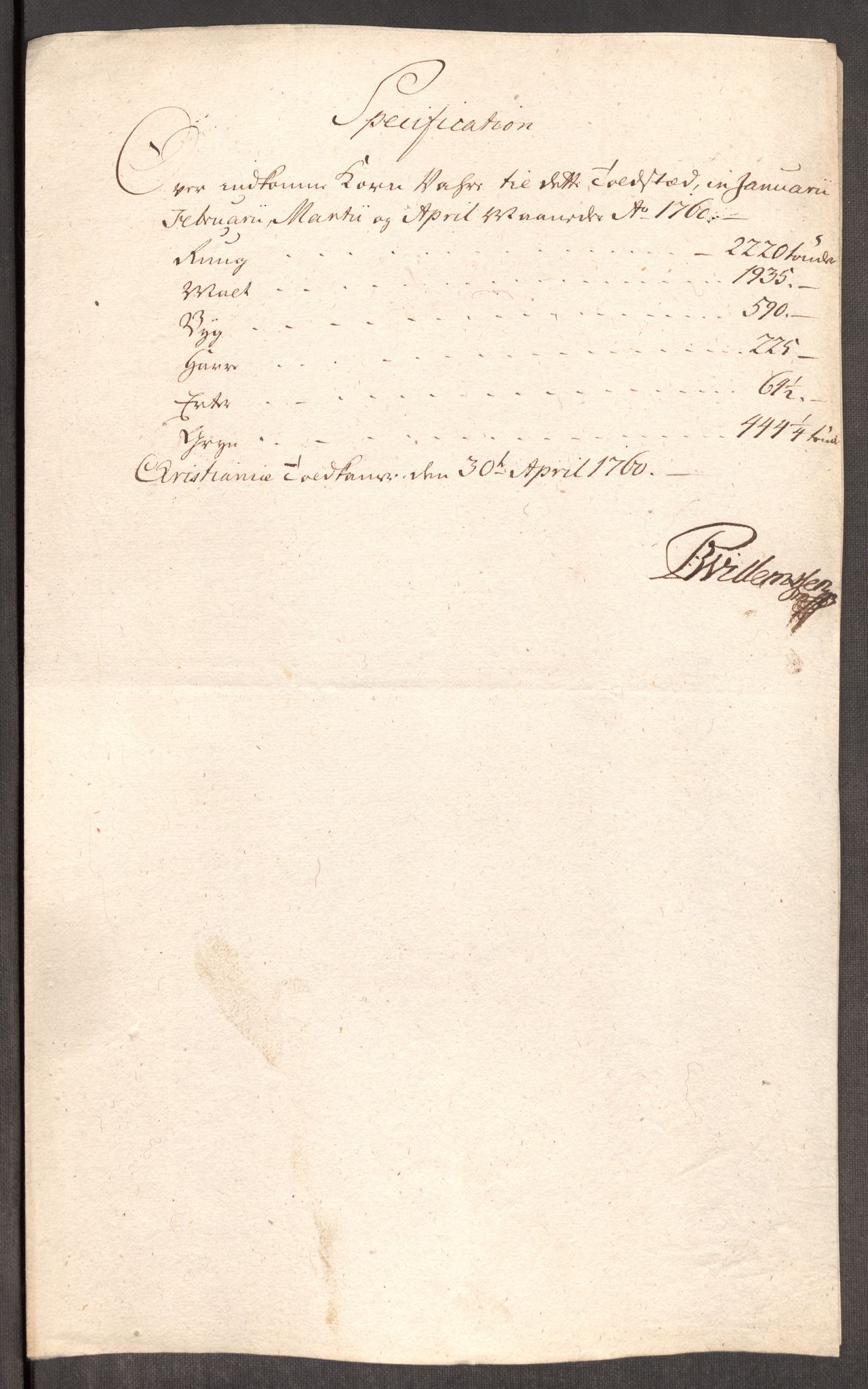 Rentekammeret inntil 1814, Realistisk ordnet avdeling, AV/RA-EA-4070/Oe/L0006: [Ø1]: Priskuranter, 1758-1760, p. 741