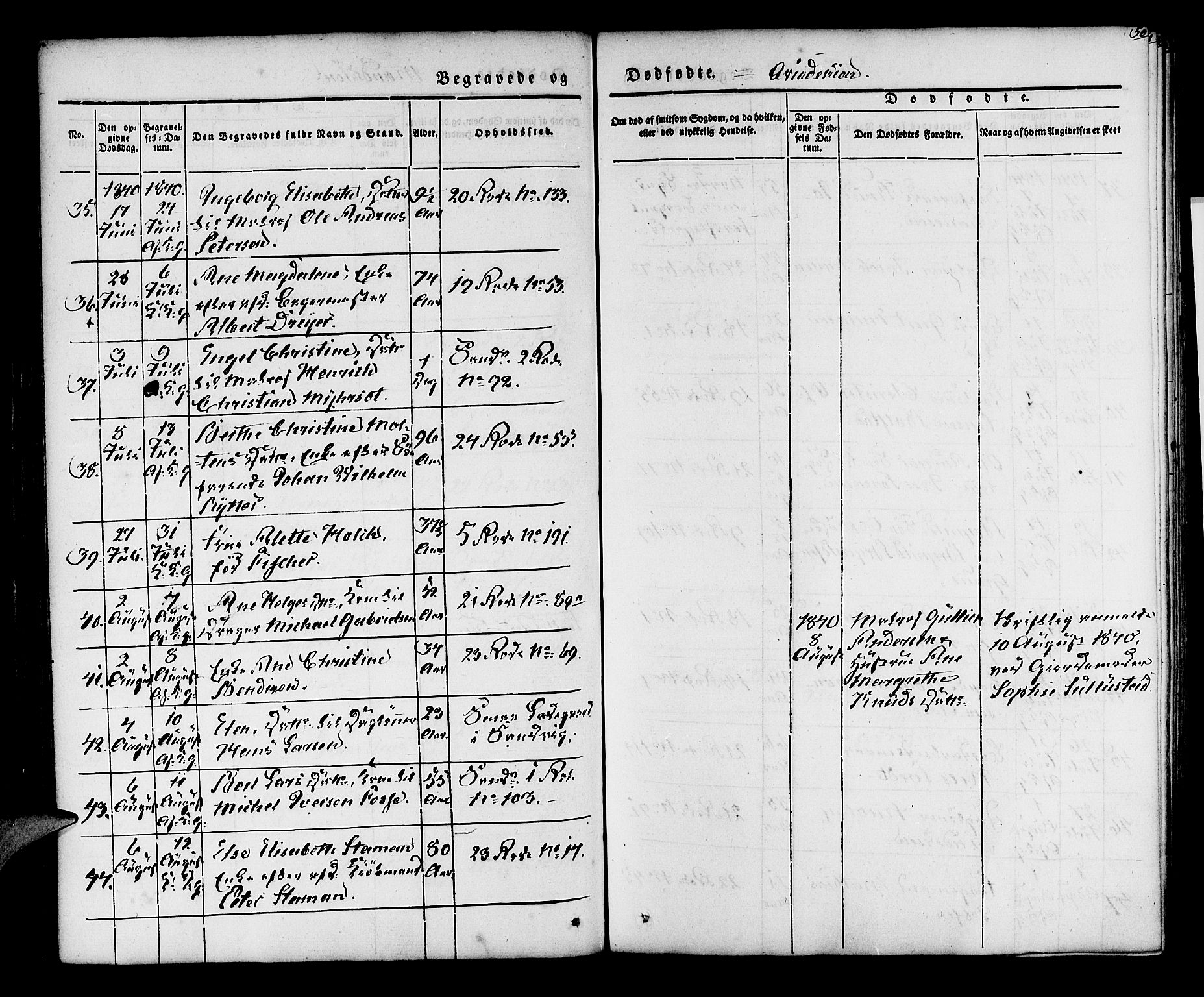 Korskirken sokneprestembete, AV/SAB-A-76101/H/Hab: Parish register (copy) no. E 1, 1837-1851, p. 50