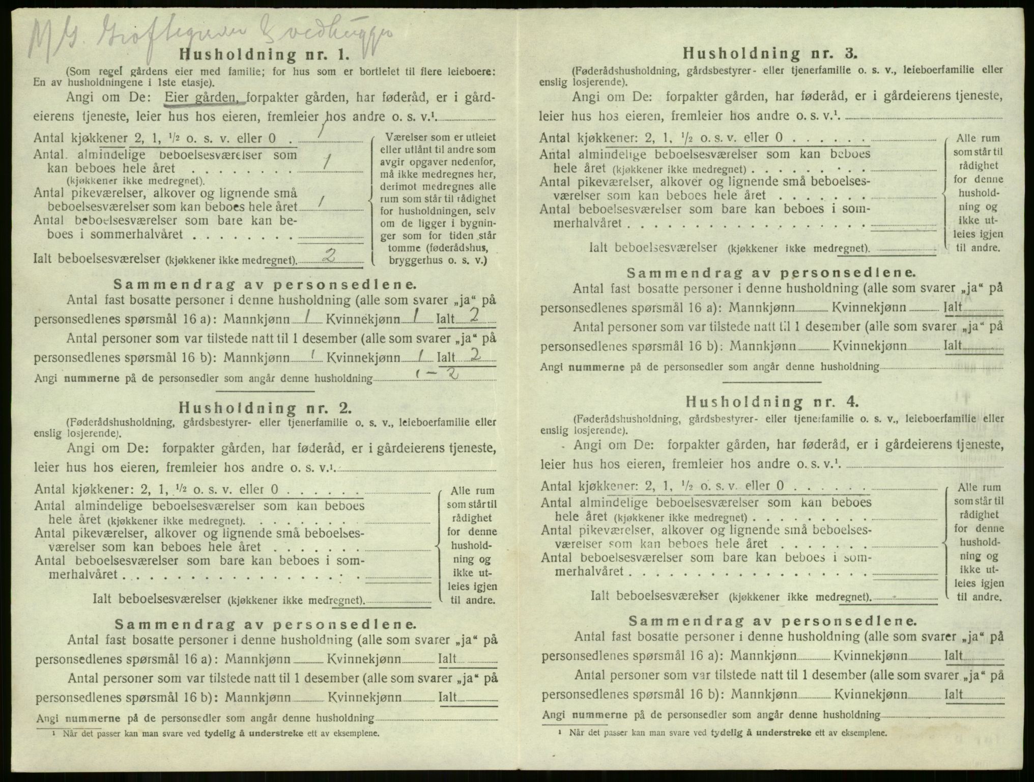 SAKO, 1920 census for Våle, 1920, p. 979