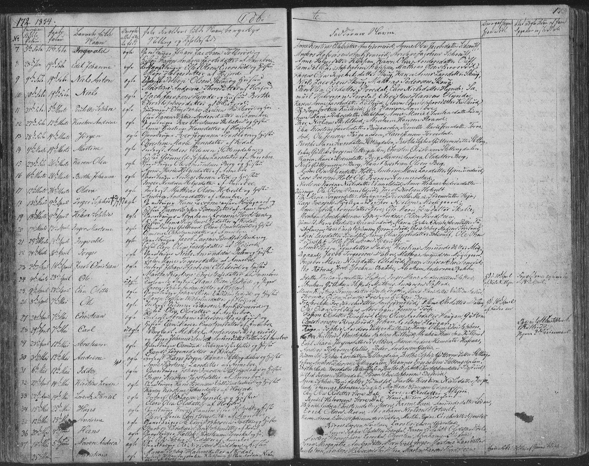 Andebu kirkebøker, AV/SAKO-A-336/F/Fa/L0004: Parish register (official) no. 4, 1829-1856, p. 172-173