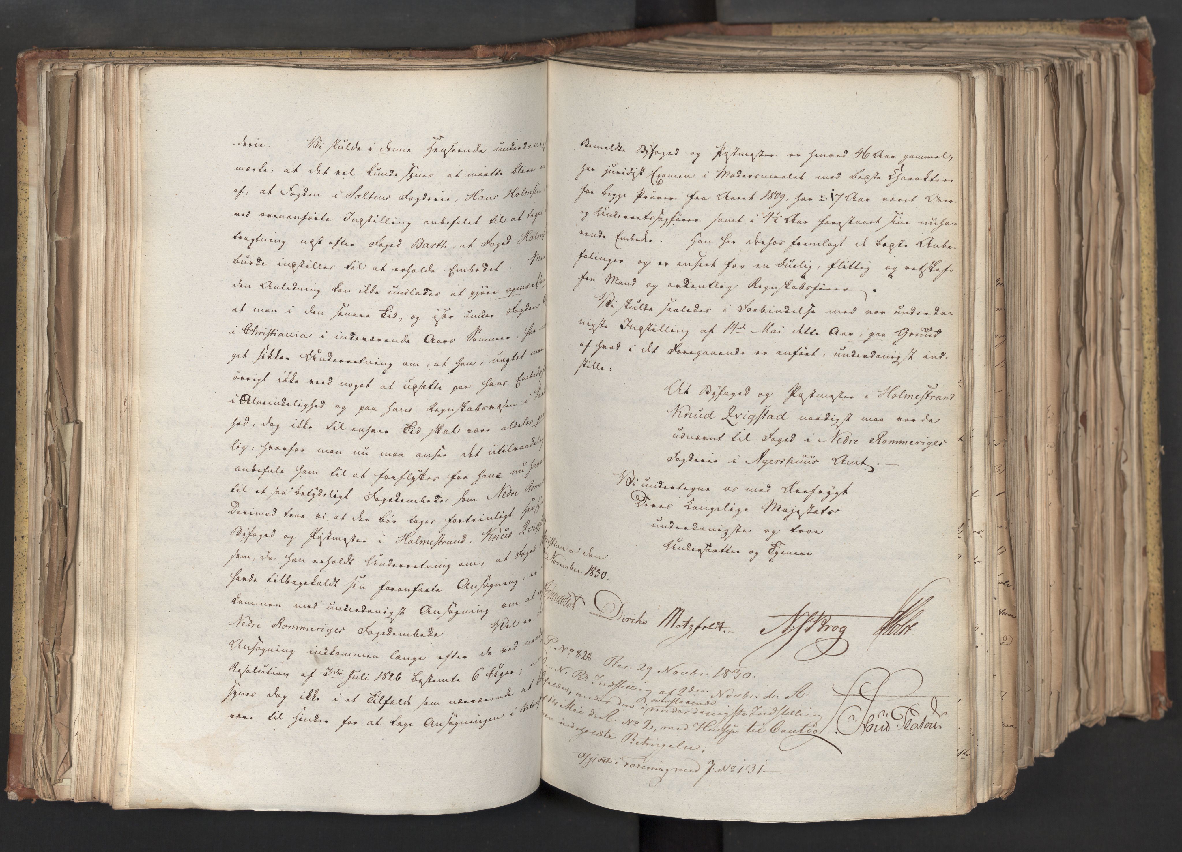 Statsrådsavdelingen i Stockholm, AV/RA-S-1003/D/Da/L0068: Regjeringsinnstillinger nr. 660-876, 1830, p. 141