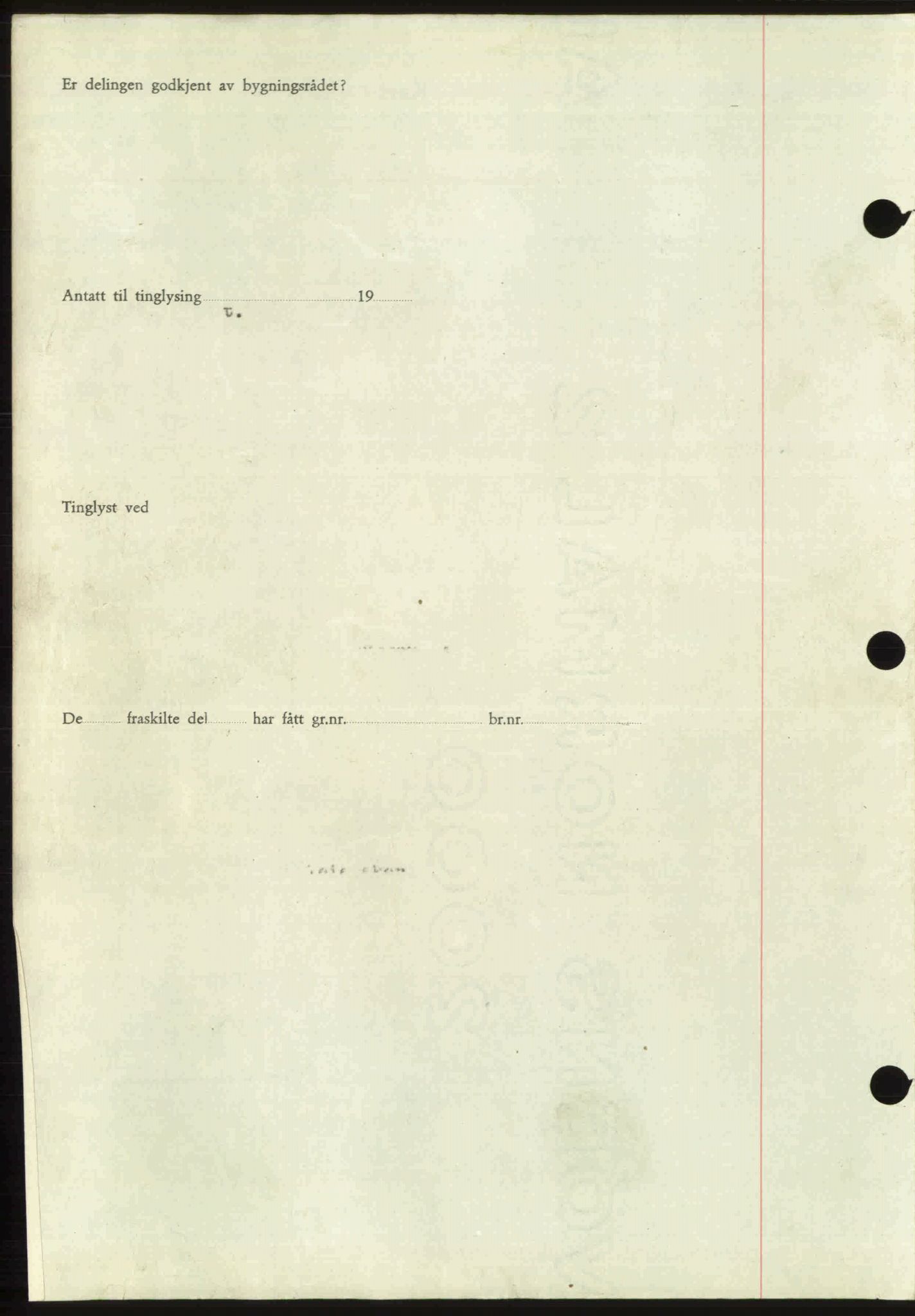 Toten tingrett, SAH/TING-006/H/Hb/Hbc/L0020: Mortgage book no. Hbc-20, 1948-1948, Diary no: : 2940/1948