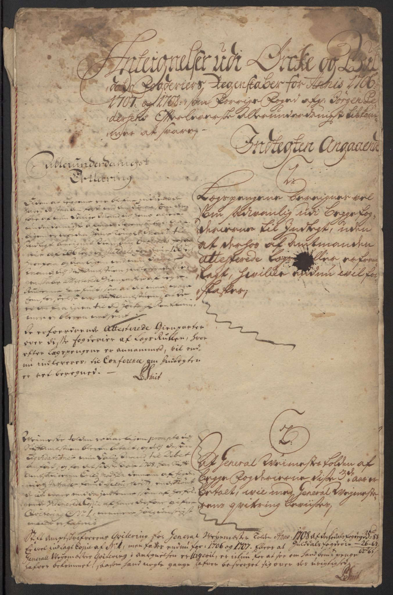 Rentekammeret inntil 1814, Reviderte regnskaper, Fogderegnskap, AV/RA-EA-4092/R60/L3958: Fogderegnskap Orkdal og Gauldal, 1708, p. 425