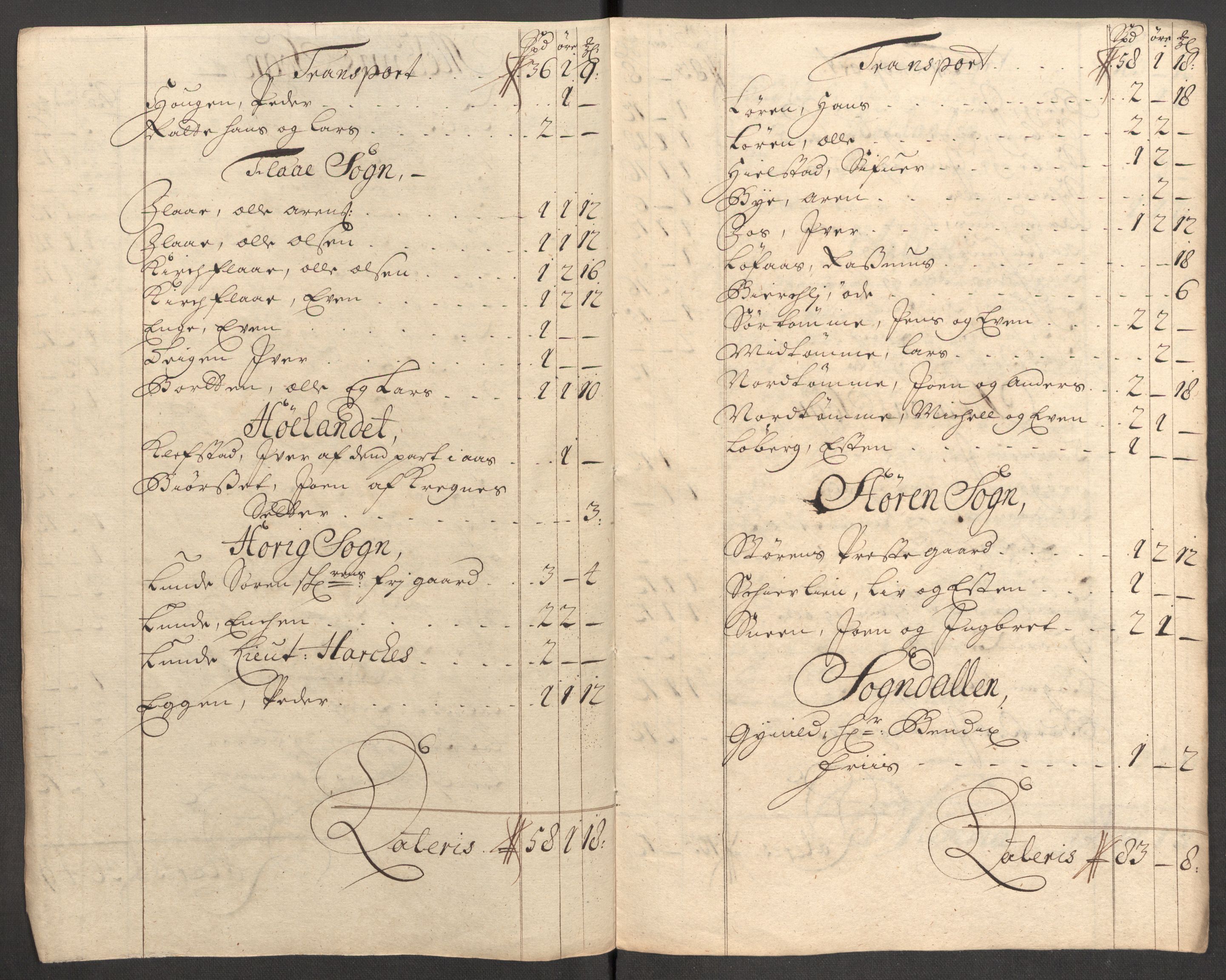 Rentekammeret inntil 1814, Reviderte regnskaper, Fogderegnskap, AV/RA-EA-4092/R60/L3957: Fogderegnskap Orkdal og Gauldal, 1707, p. 297