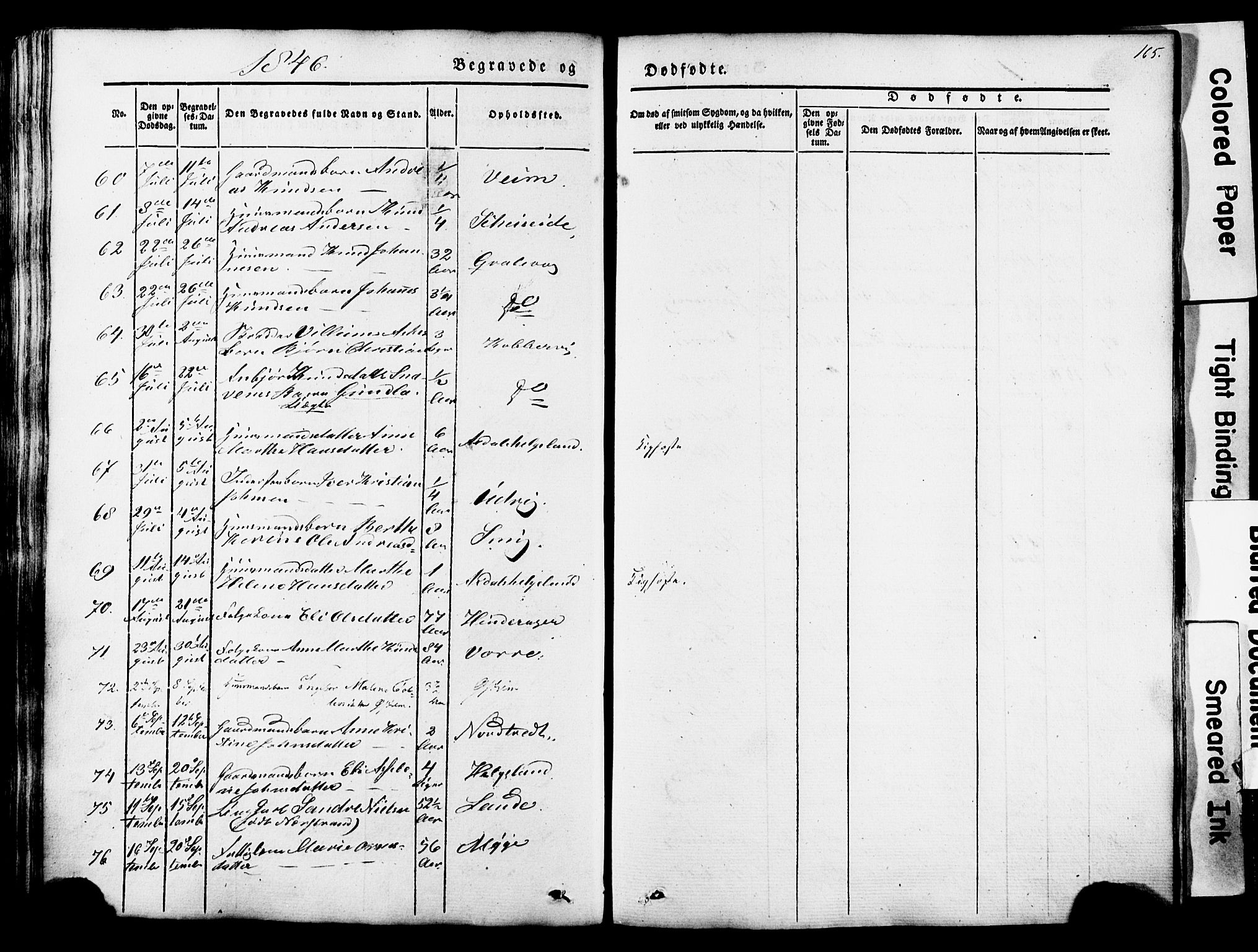 Avaldsnes sokneprestkontor, AV/SAST-A -101851/H/Ha/Haa/L0007: Parish register (official) no. A 7, 1841-1853, p. 165