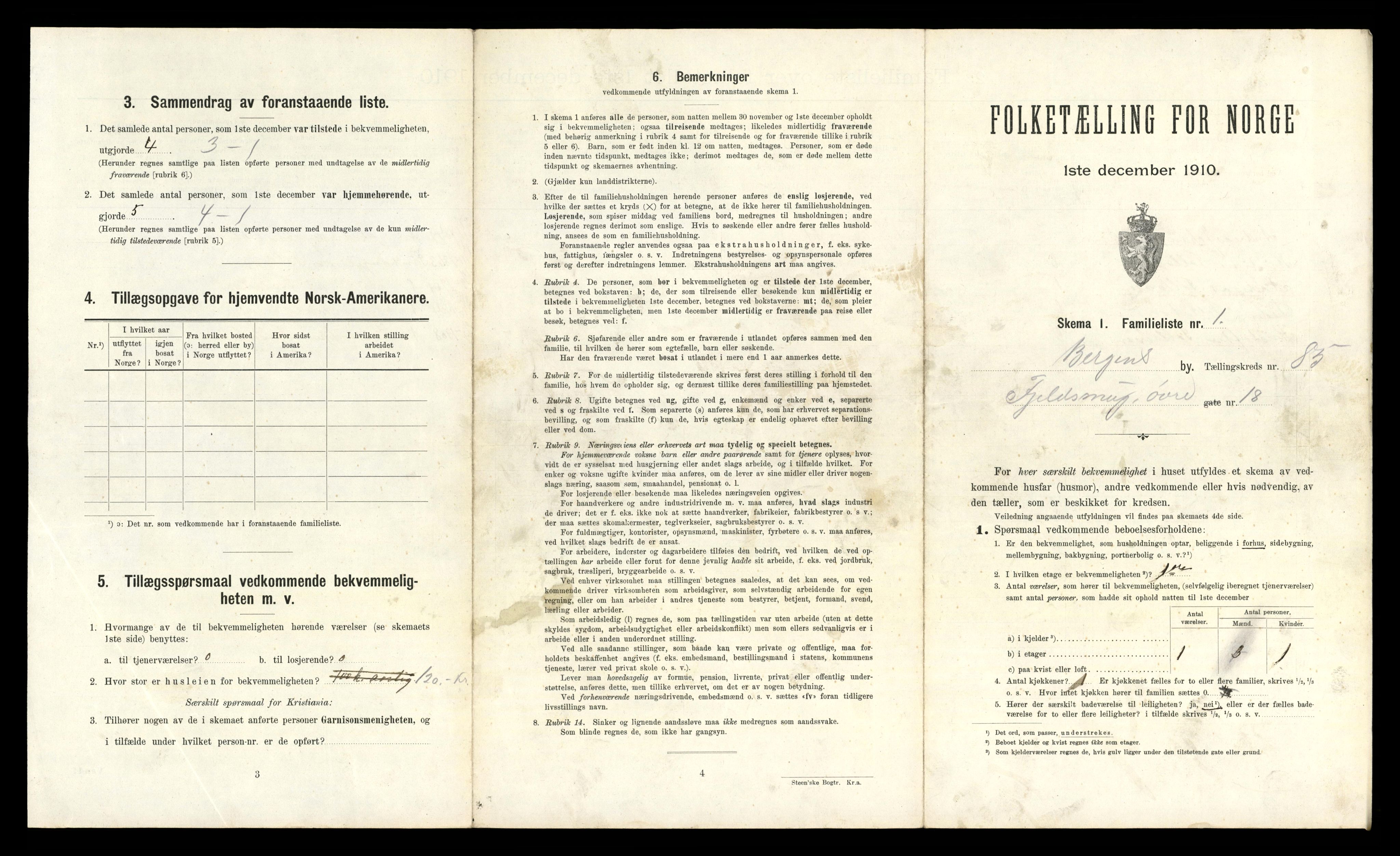 RA, 1910 census for Bergen, 1910, p. 30103