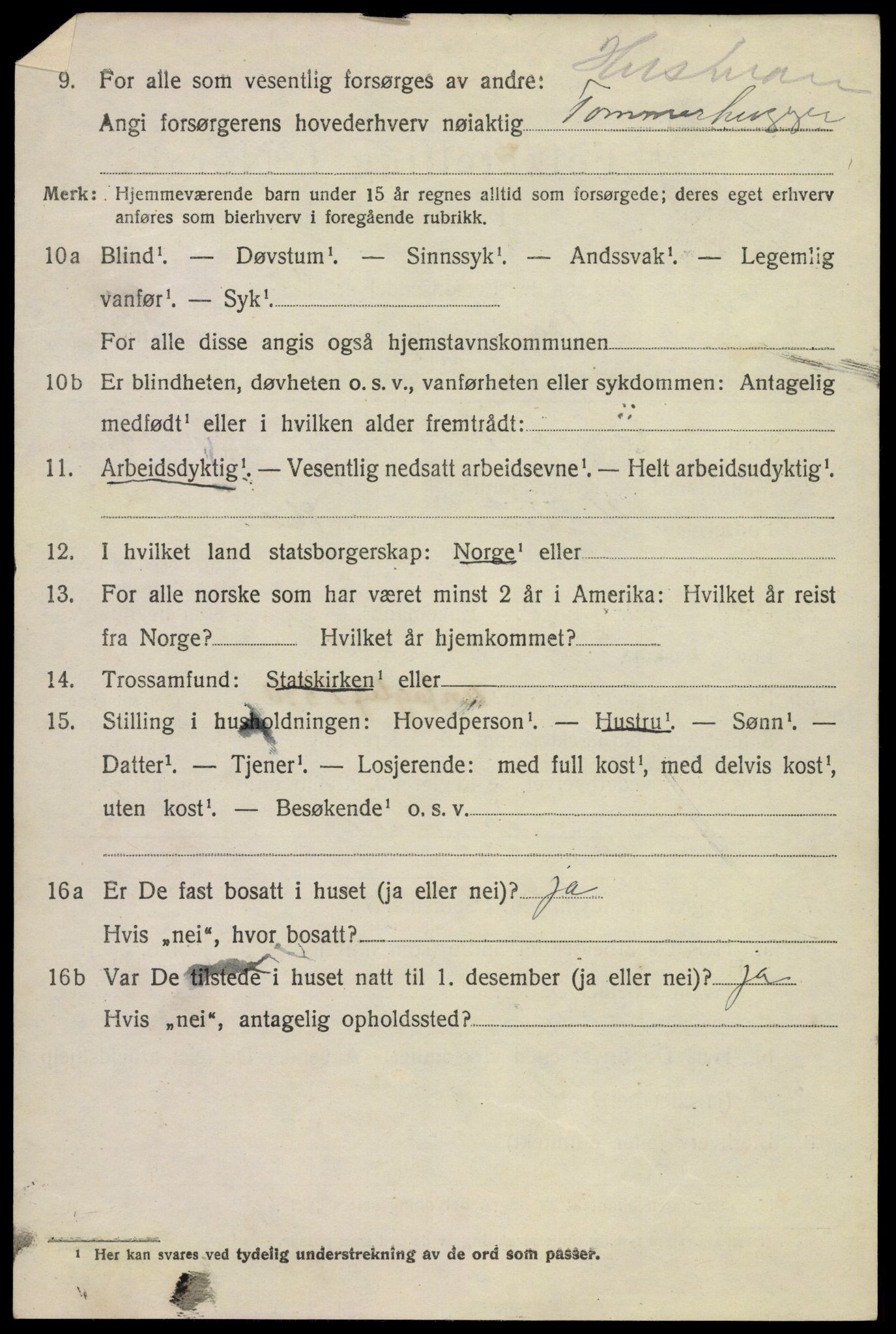 SAKO, 1920 census for Bø (Telemark), 1920, p. 3197