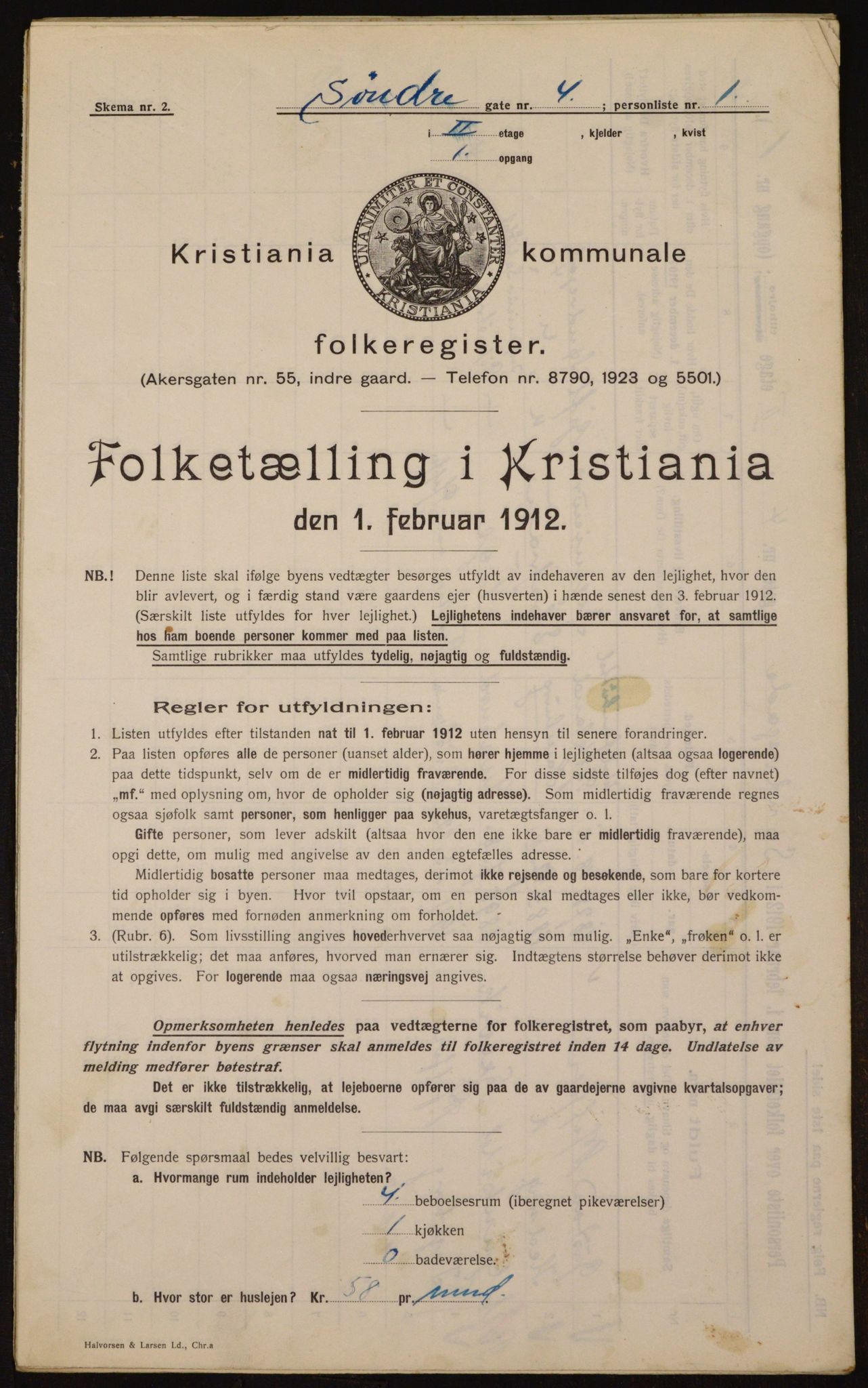 OBA, Municipal Census 1912 for Kristiania, 1912, p. 106369