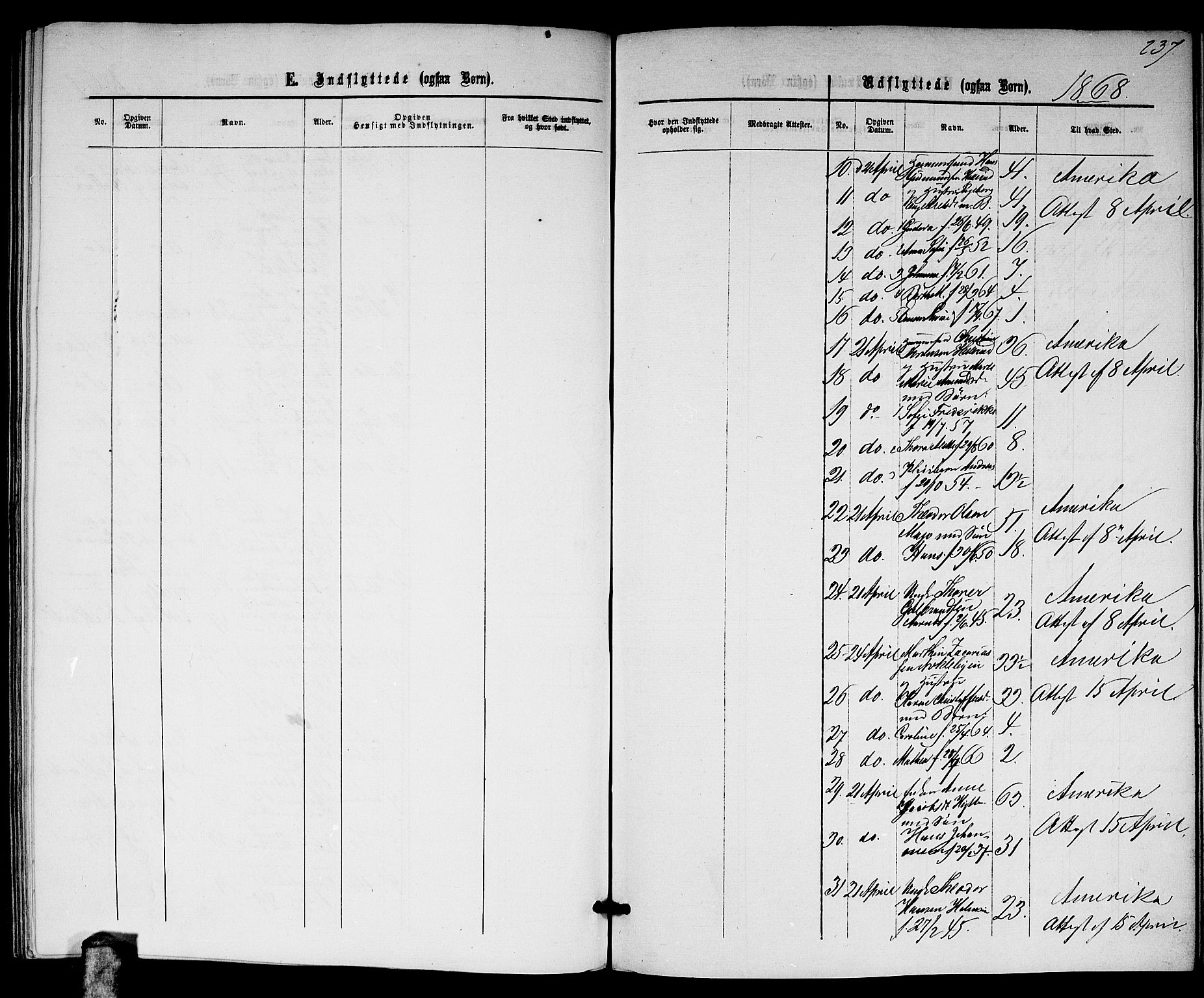 Nittedal prestekontor Kirkebøker, SAO/A-10365a/G/Gb/L0001: Parish register (copy) no. II 1, 1859-1878, p. 237