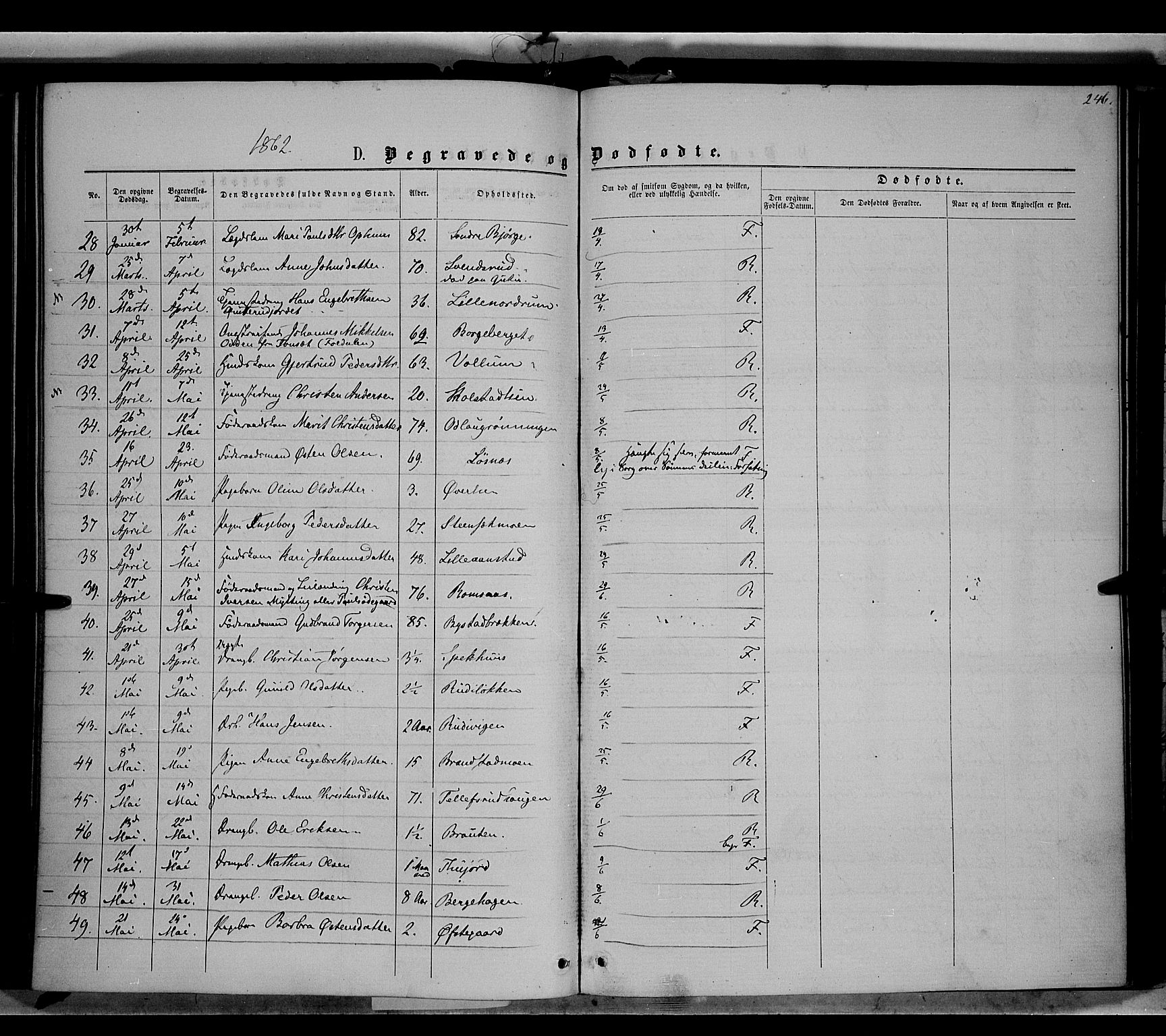 Ringebu prestekontor, AV/SAH-PREST-082/H/Ha/Haa/L0007: Parish register (official) no. 7, 1860-1877, p. 246