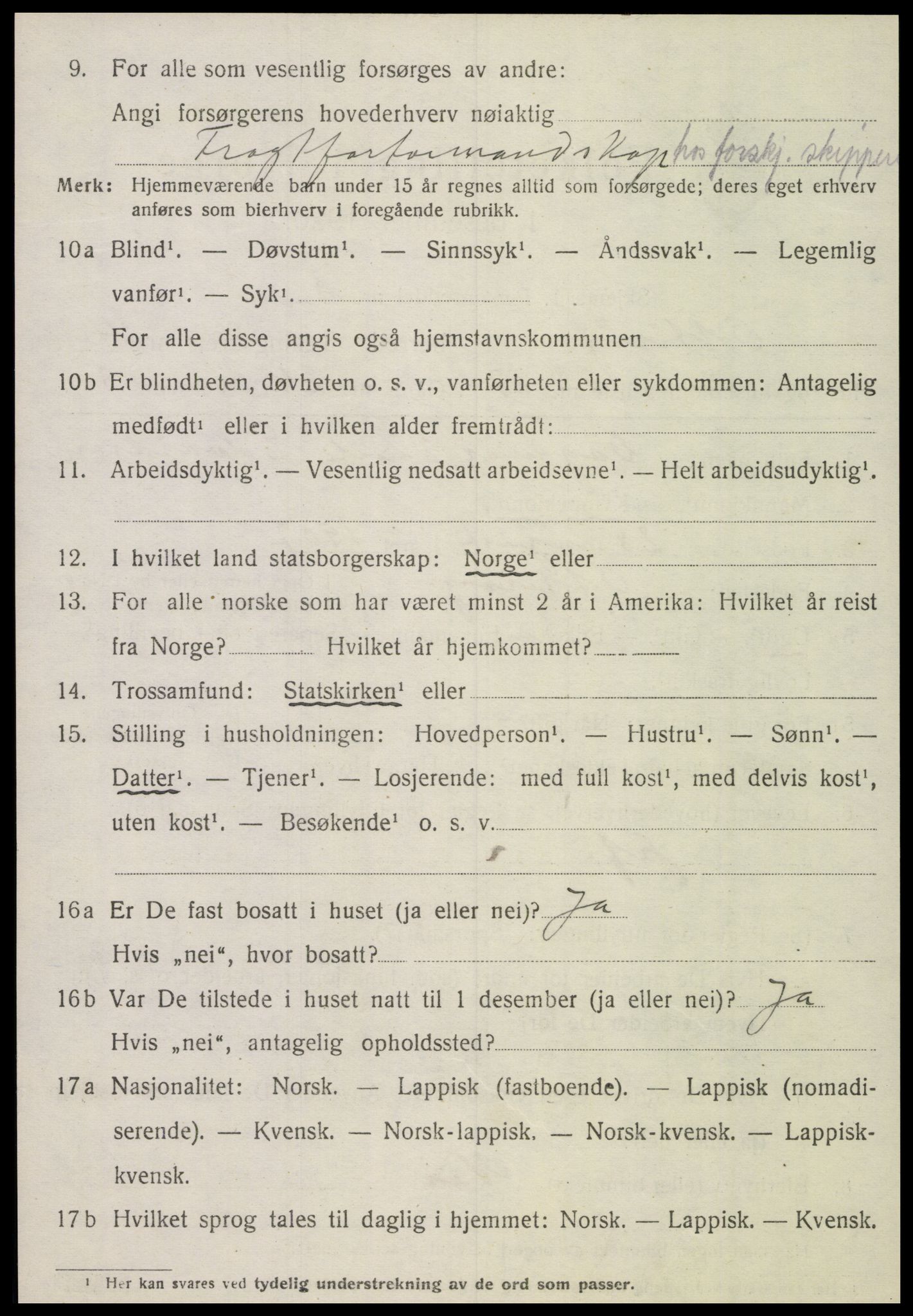 SAT, 1920 census for Otterøy, 1920, p. 1934