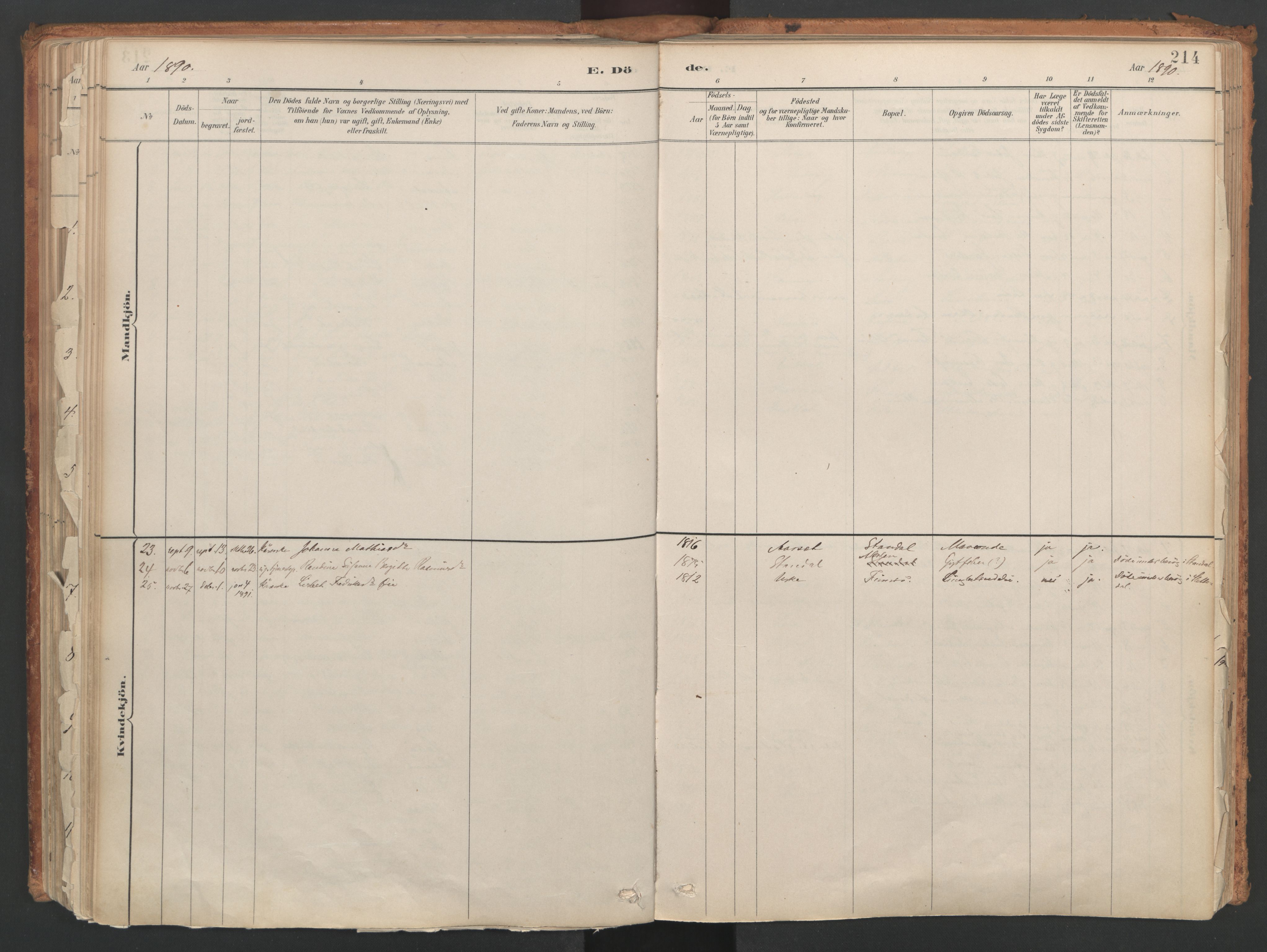 Ministerialprotokoller, klokkerbøker og fødselsregistre - Møre og Romsdal, SAT/A-1454/515/L0211: Parish register (official) no. 515A07, 1886-1910, p. 214