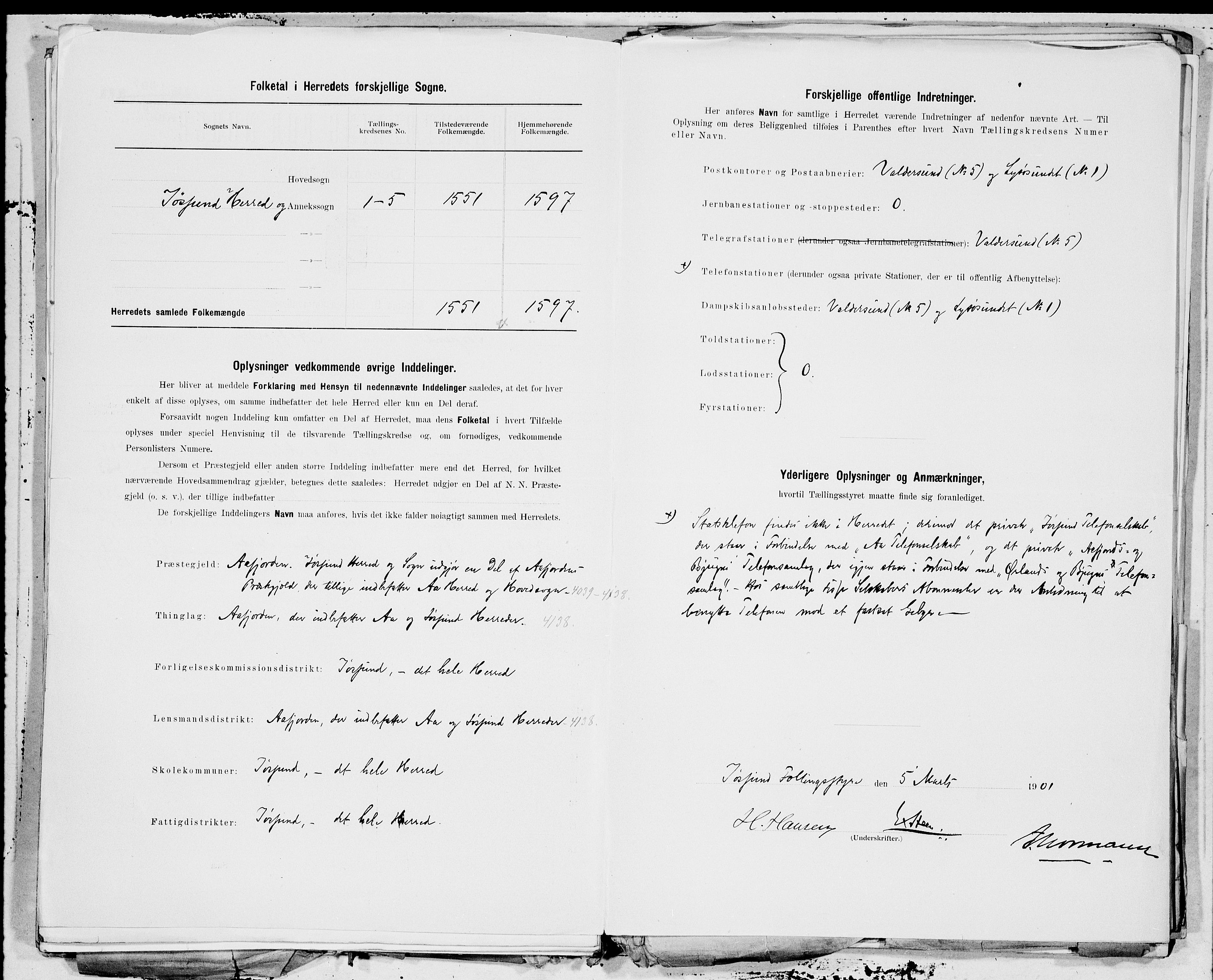 SAT, 1900 census for Jøssund, 1900, p. 13