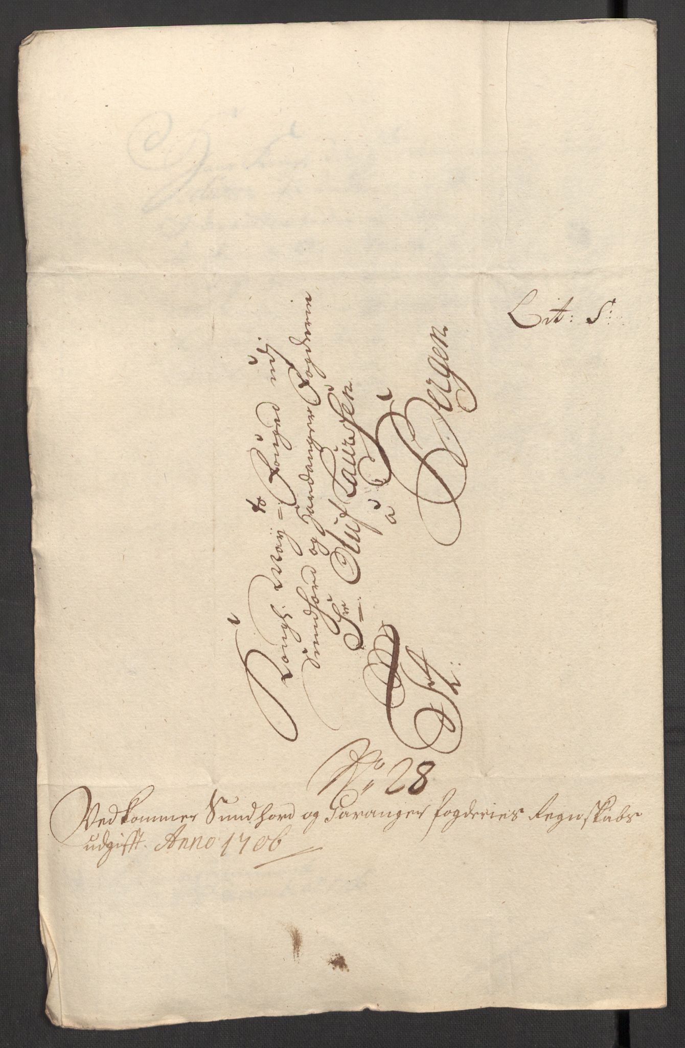 Rentekammeret inntil 1814, Reviderte regnskaper, Fogderegnskap, AV/RA-EA-4092/R48/L2984: Fogderegnskap Sunnhordland og Hardanger, 1706-1707, p. 268