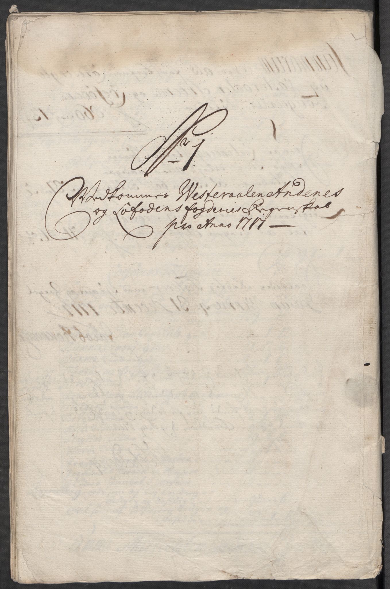 Rentekammeret inntil 1814, Reviderte regnskaper, Fogderegnskap, AV/RA-EA-4092/R67/L4683: Fogderegnskap Vesterålen, Andenes og Lofoten, 1717, p. 62