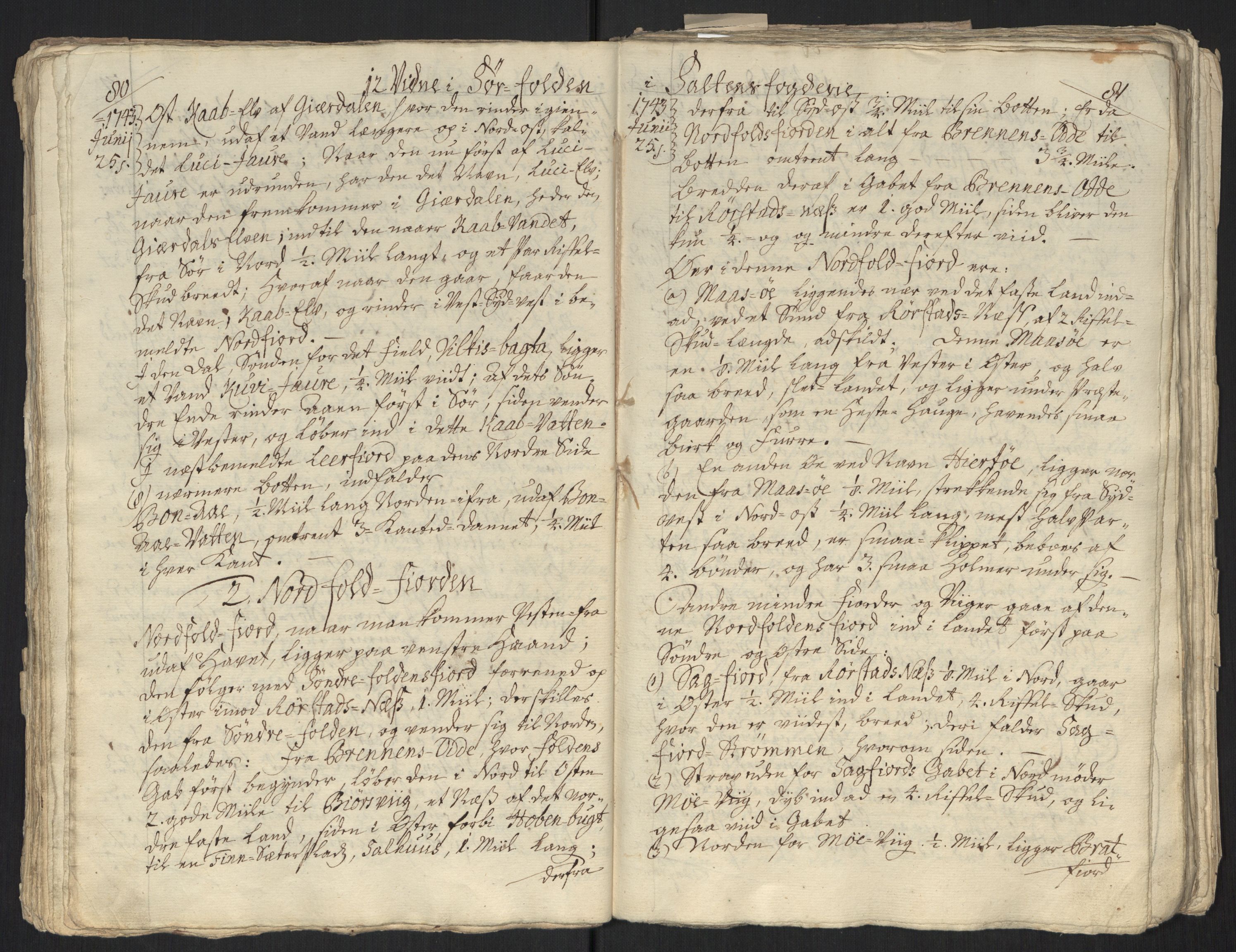 Danske Kanselli, Grensearkivet, AV/RA-EA-4062/F/L0011a/0001: Volum XXIII-XXVIa / Vol. XXIII: Major Schnitlers grenseeksaminasjonsprotokoll, 3. bind, 1743, p. 80-81