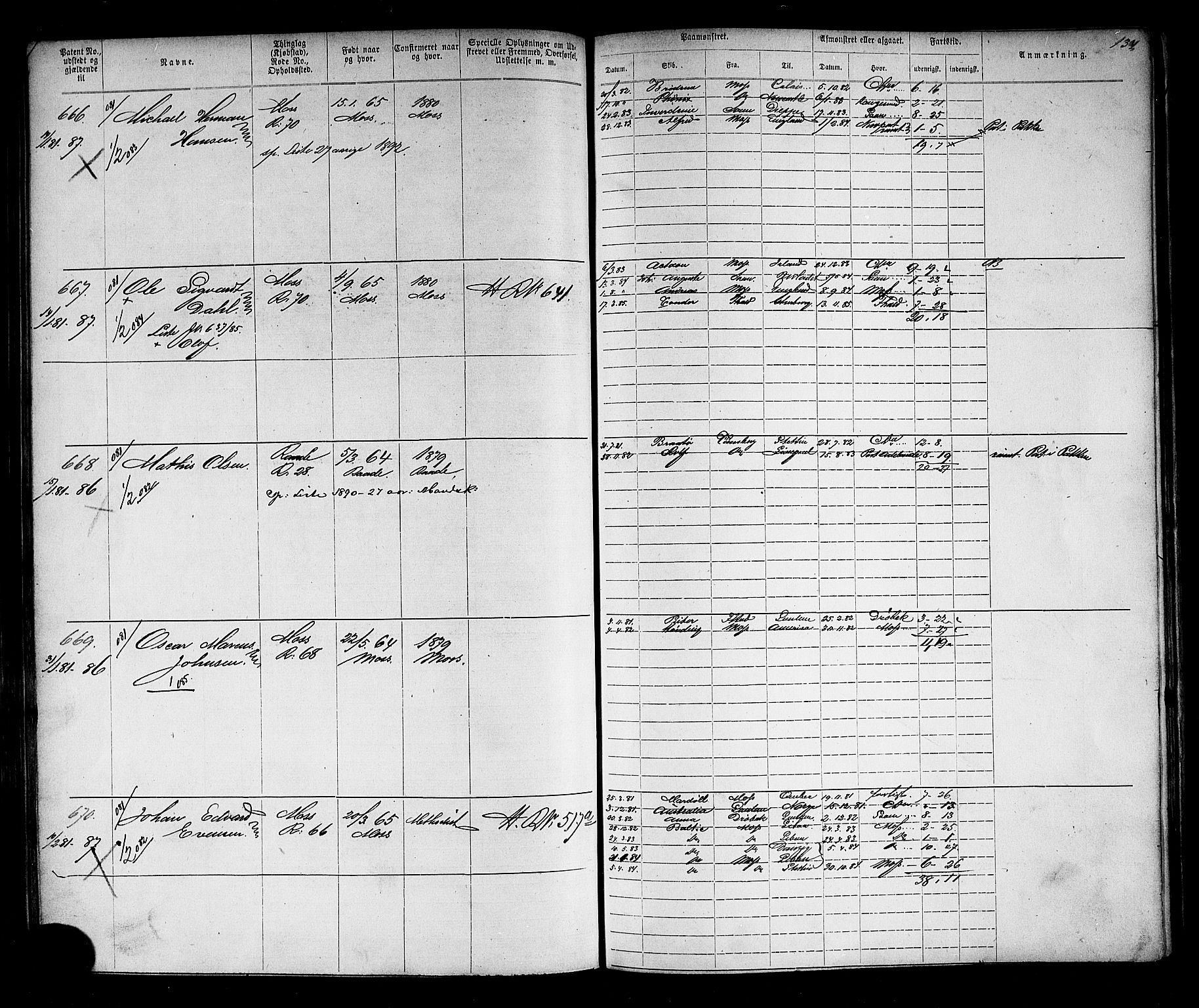 Moss mønstringskontor, AV/SAO-A-10569d/F/Fc/Fca/L0002: Annotasjonsrulle, 1868-1892, p. 148