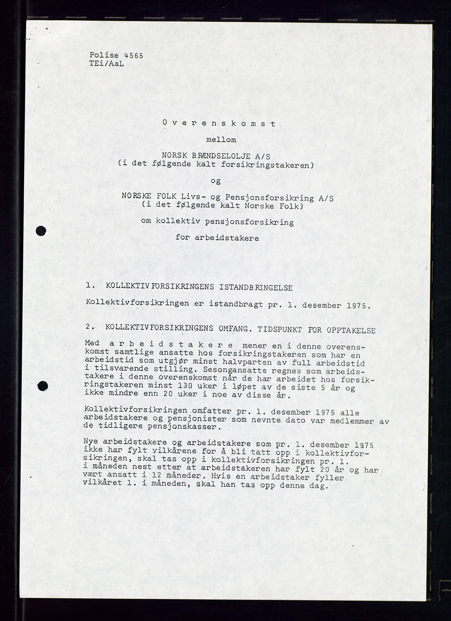 PA 1544 - Norsk Brændselolje A/S, AV/SAST-A-101965/1/A/Ab/L0008/0001: Styret, styremøter, bedriftsforsamling, generalforsamling  / Styret, 1975, p. 35