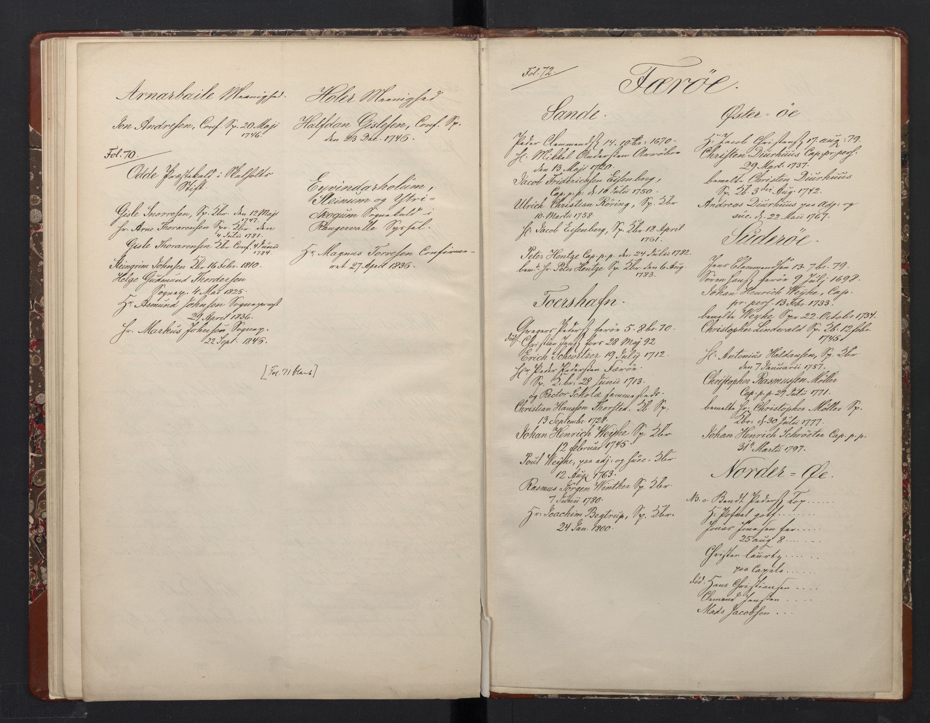 Avskriftsamlingen, AV/RA-EA-4022/F/Fa/L0101: Kalls- og ekspektansebrev på prestekall i Norge med Island og Færøyene i 17. og 18. århundre , 1670-1846, p. 40