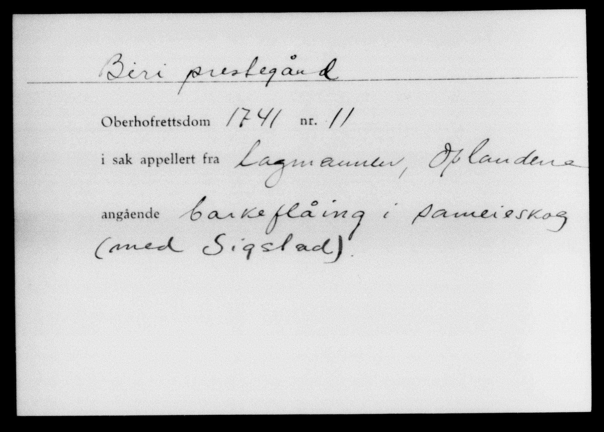 Overhoffretten 1667-1797, AV/RA-EA-2884, 1705