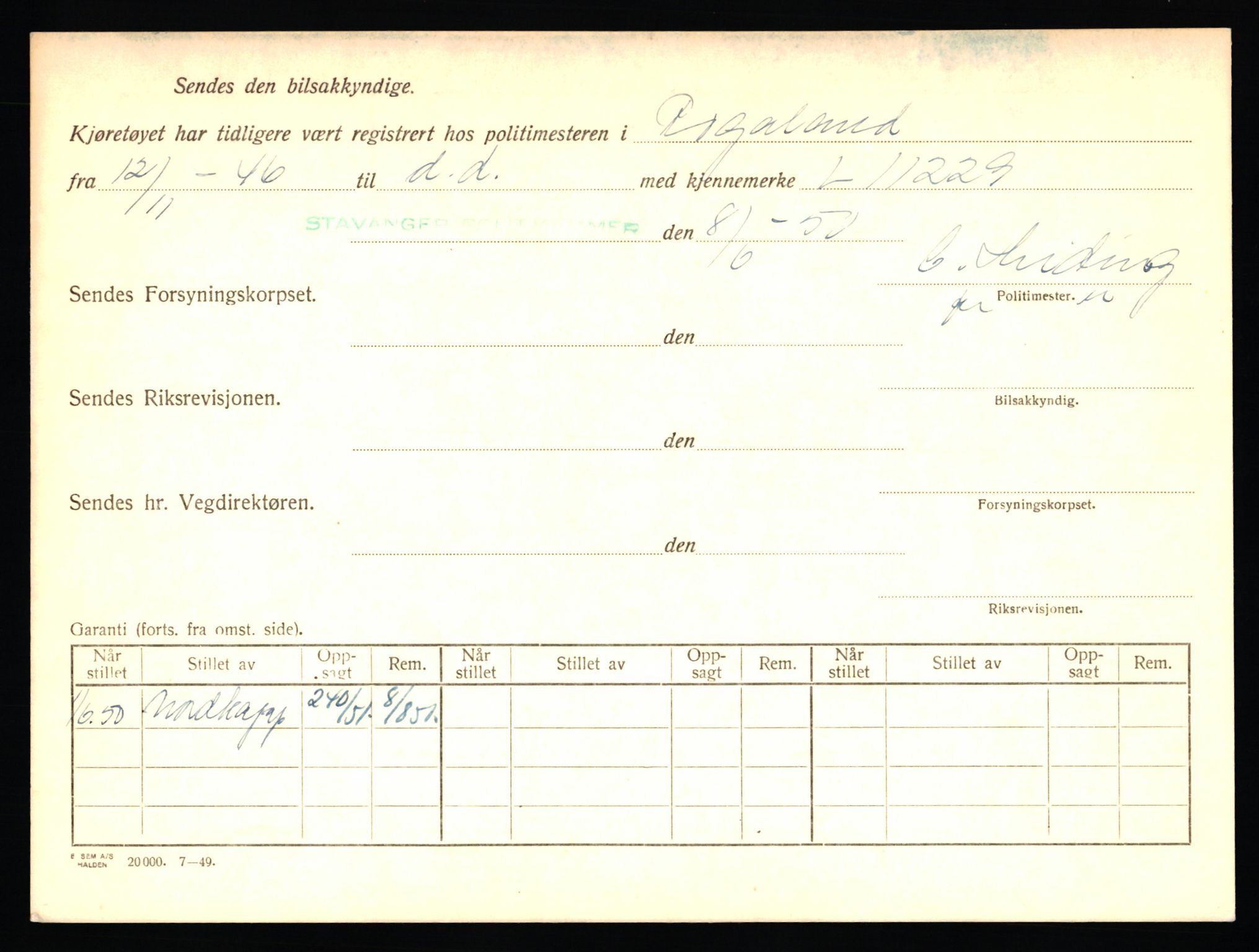 Stavanger trafikkstasjon, AV/SAST-A-101942/0/F/L0006: L-1700 - L-2149, 1930-1971, p. 1414
