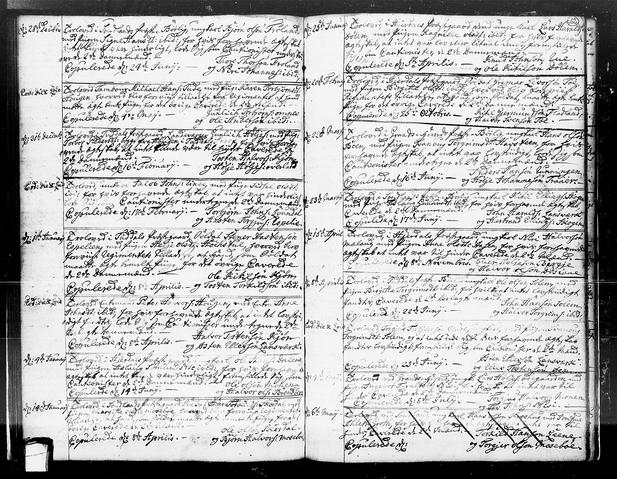 Hjartdal kirkebøker, SAKO/A-270/F/Fa/L0004: Parish register (official) no. I 4, 1727-1795, p. 62