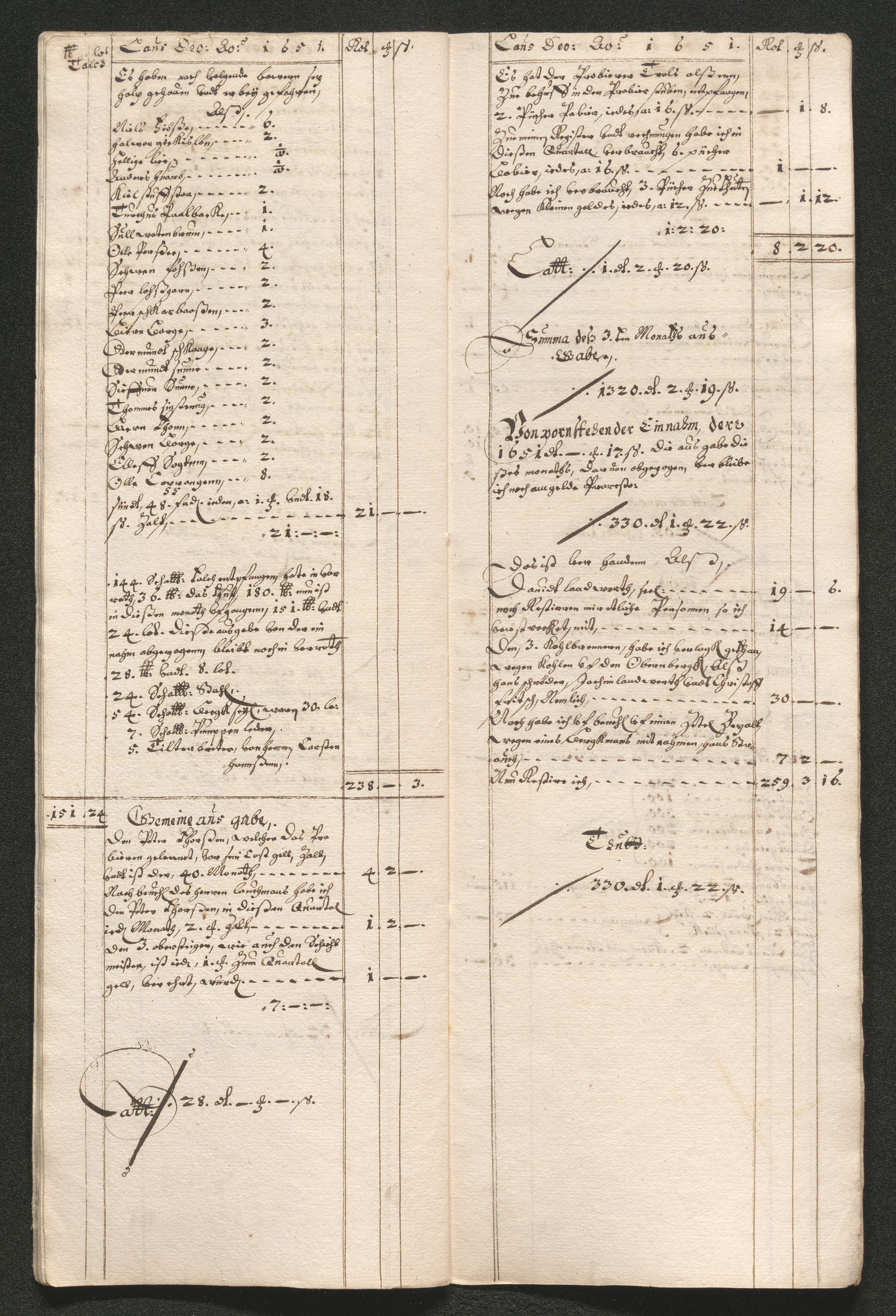 Kongsberg Sølvverk 1623-1816, SAKO/EA-3135/001/D/Dc/Dcd/L0034: Utgiftsregnskap for gruver m.m. , 1651-1659, p. 44