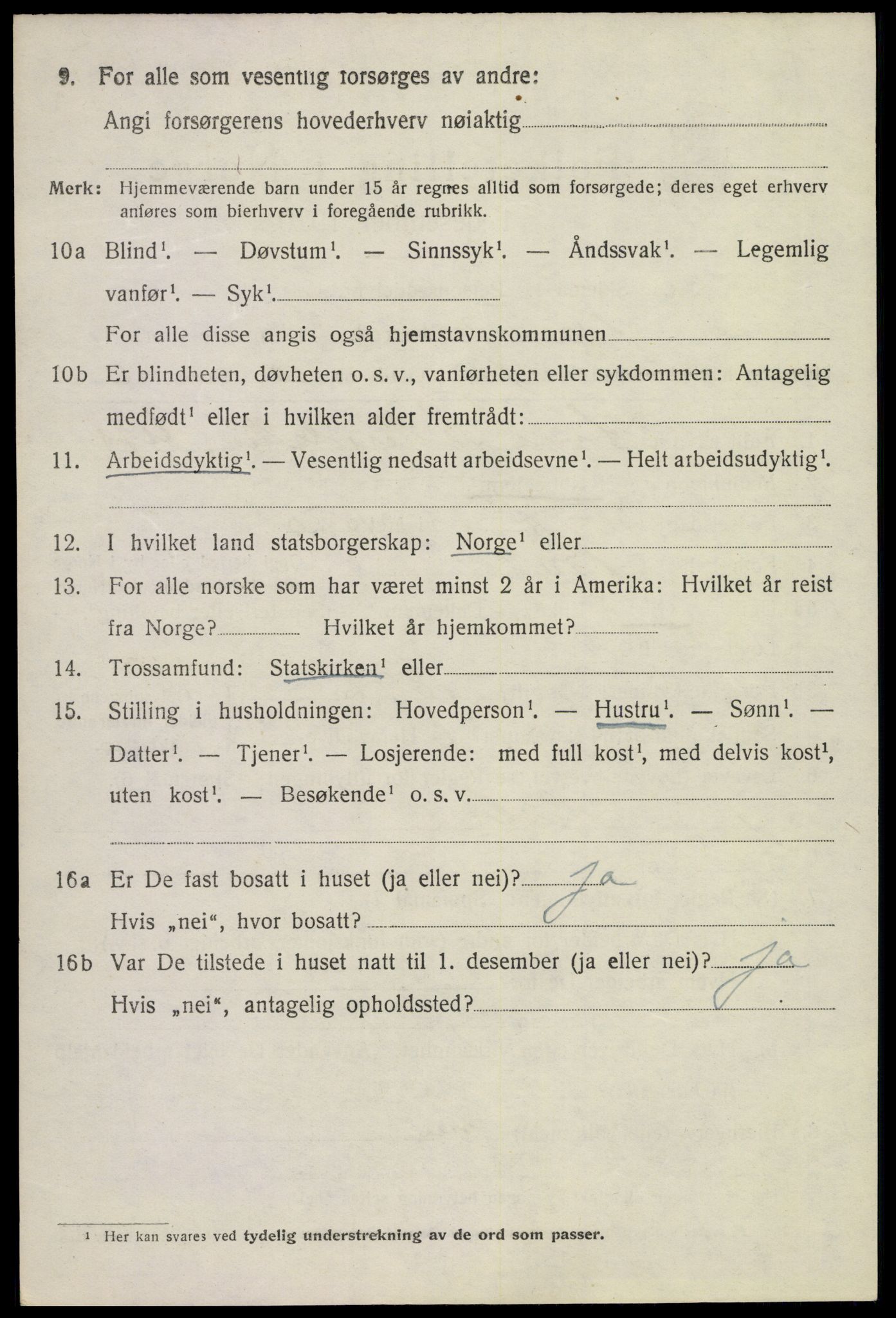 SAKO, 1920 census for Bø (Telemark), 1920, p. 1853