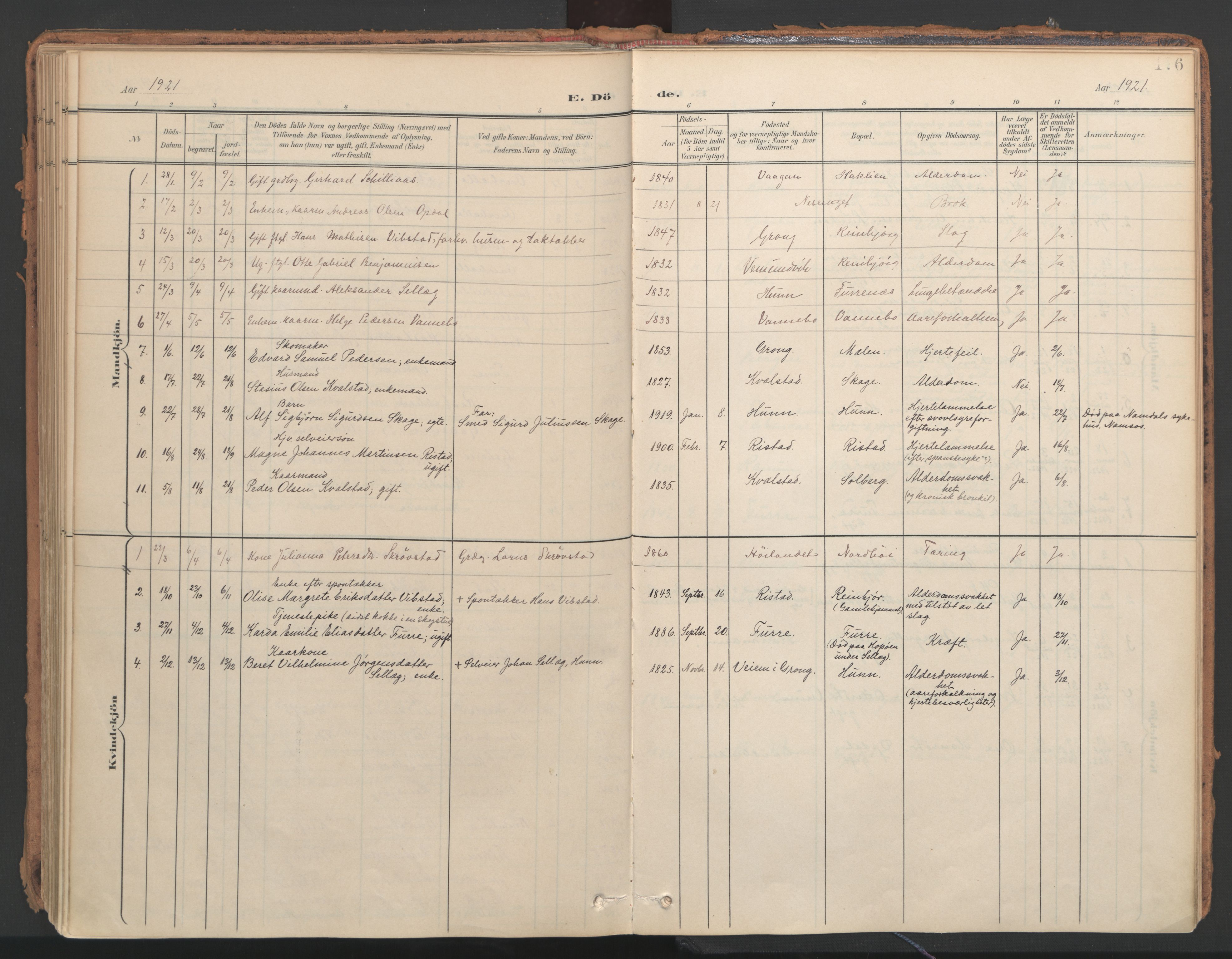 Ministerialprotokoller, klokkerbøker og fødselsregistre - Nord-Trøndelag, SAT/A-1458/766/L0564: Parish register (official) no. 767A02, 1900-1932, p. 176