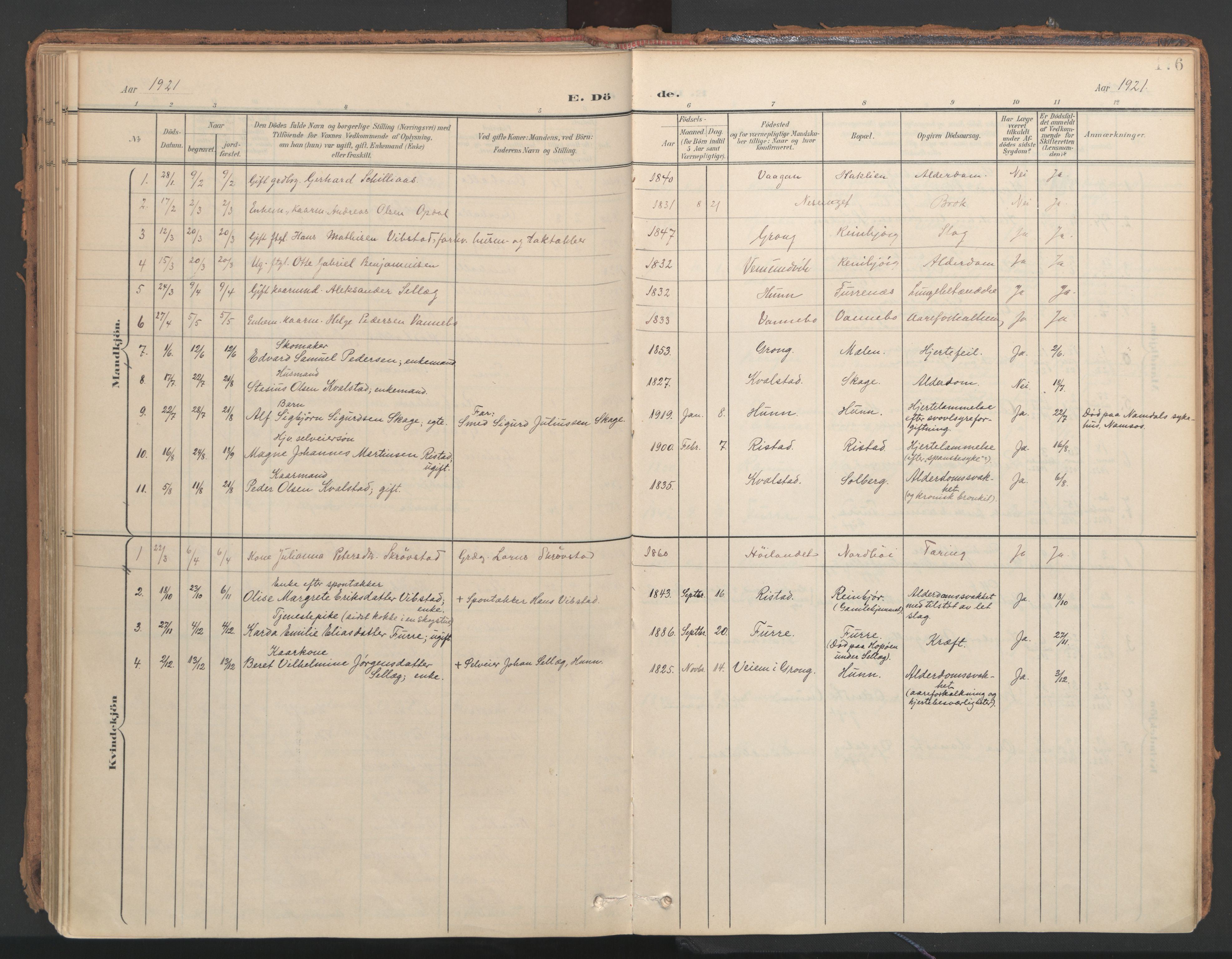 Ministerialprotokoller, klokkerbøker og fødselsregistre - Nord-Trøndelag, AV/SAT-A-1458/766/L0564: Parish register (official) no. 767A02, 1900-1932, p. 176