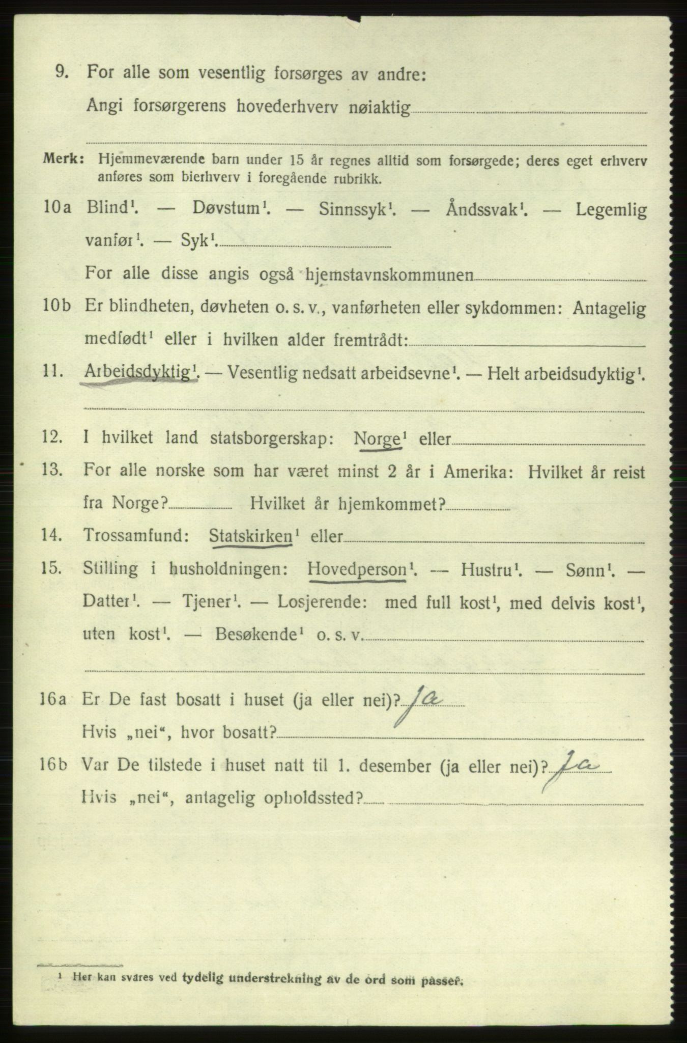 SAB, 1920 census for Etne, 1920, p. 2382