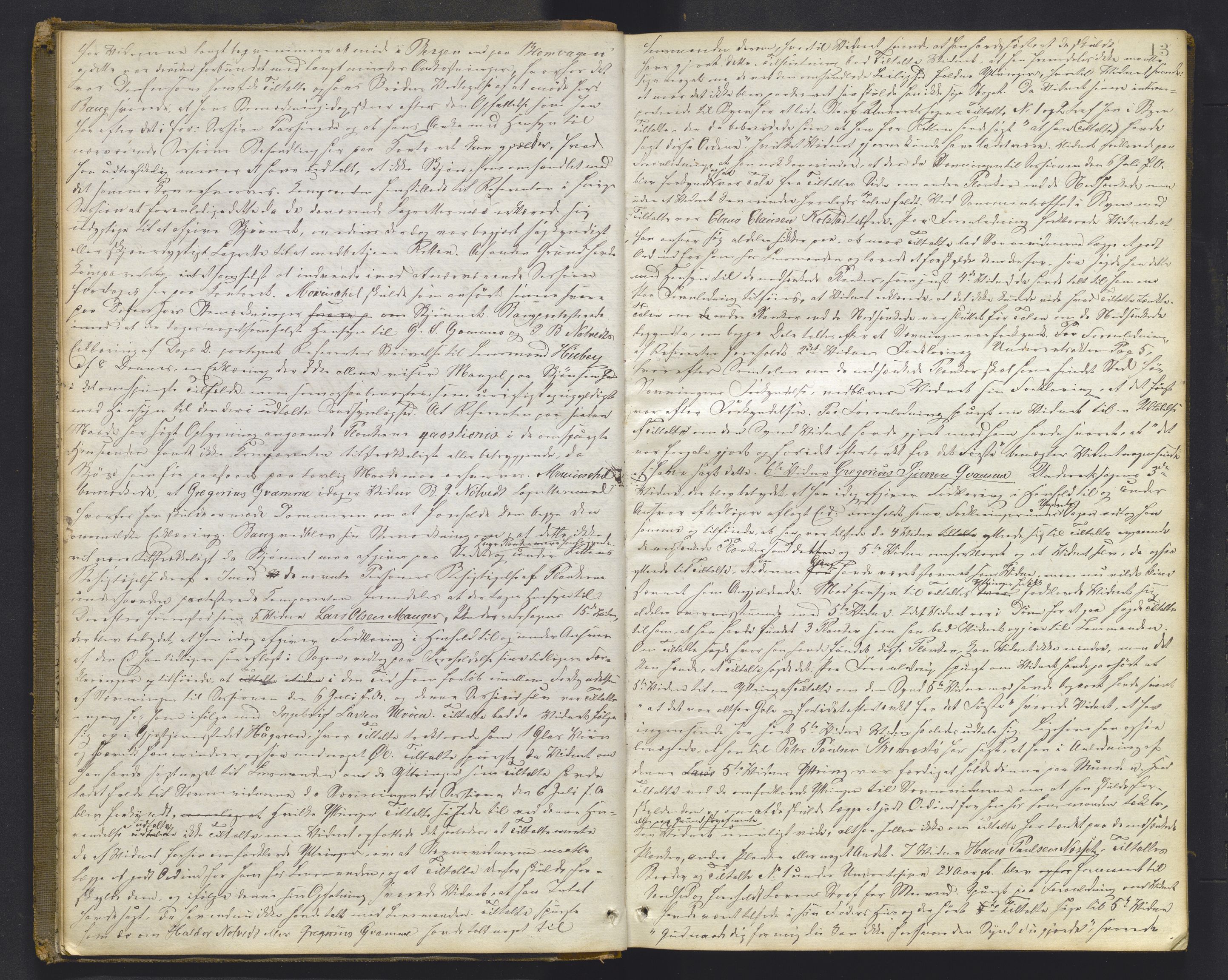 Nordhordland sorenskrivar, AV/SAB-A-2901/1/F/Fd/Fdc/L0010: Ekstrarettsprotkoller, offentlege sakar., 1865-1870, p. 12-13