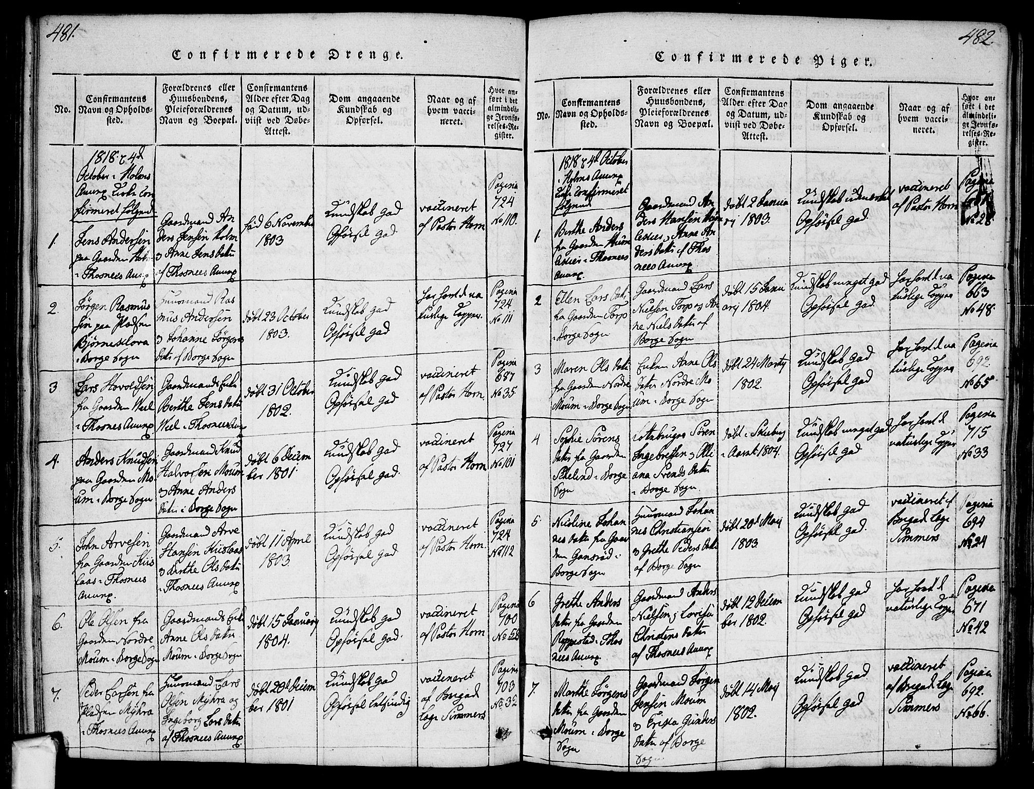 Borge prestekontor Kirkebøker, AV/SAO-A-10903/F/Fa/L0003: Parish register (official) no. I 3, 1815-1836, p. 481-482