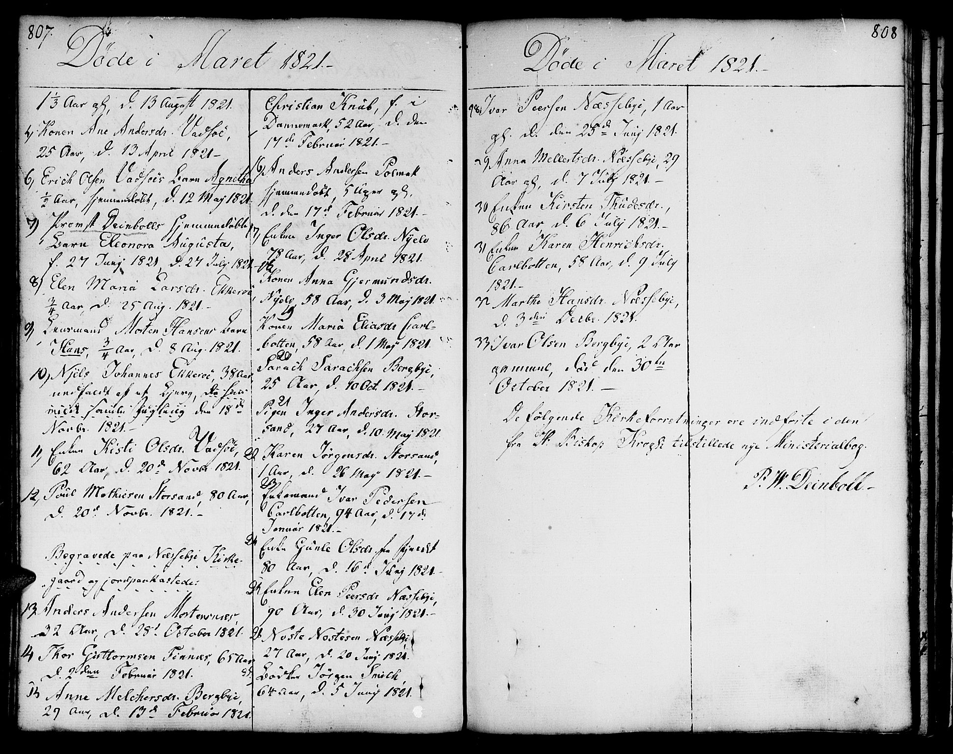 Vadsø sokneprestkontor, SATØ/S-1325/H/Ha/L0002kirke: Parish register (official) no. 2, 1764-1821, p. 807-808