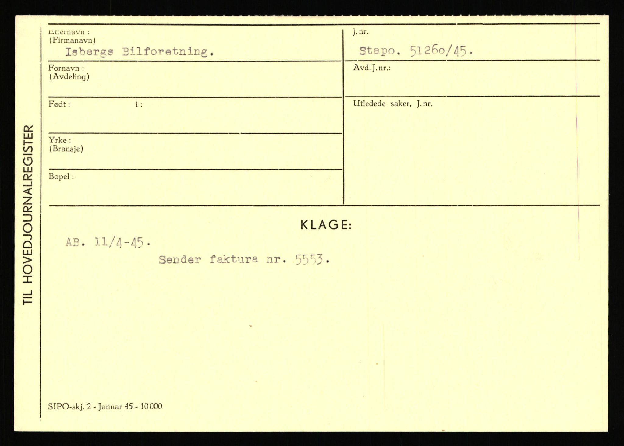 Statspolitiet - Hovedkontoret / Osloavdelingen, AV/RA-S-1329/C/Ca/L0007: Hol - Joelsen, 1943-1945, p. 2575