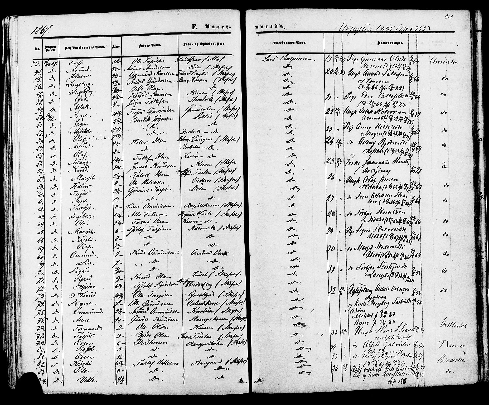 Mo kirkebøker, SAKO/A-286/F/Fa/L0006: Parish register (official) no. I 6, 1865-1885, p. 360