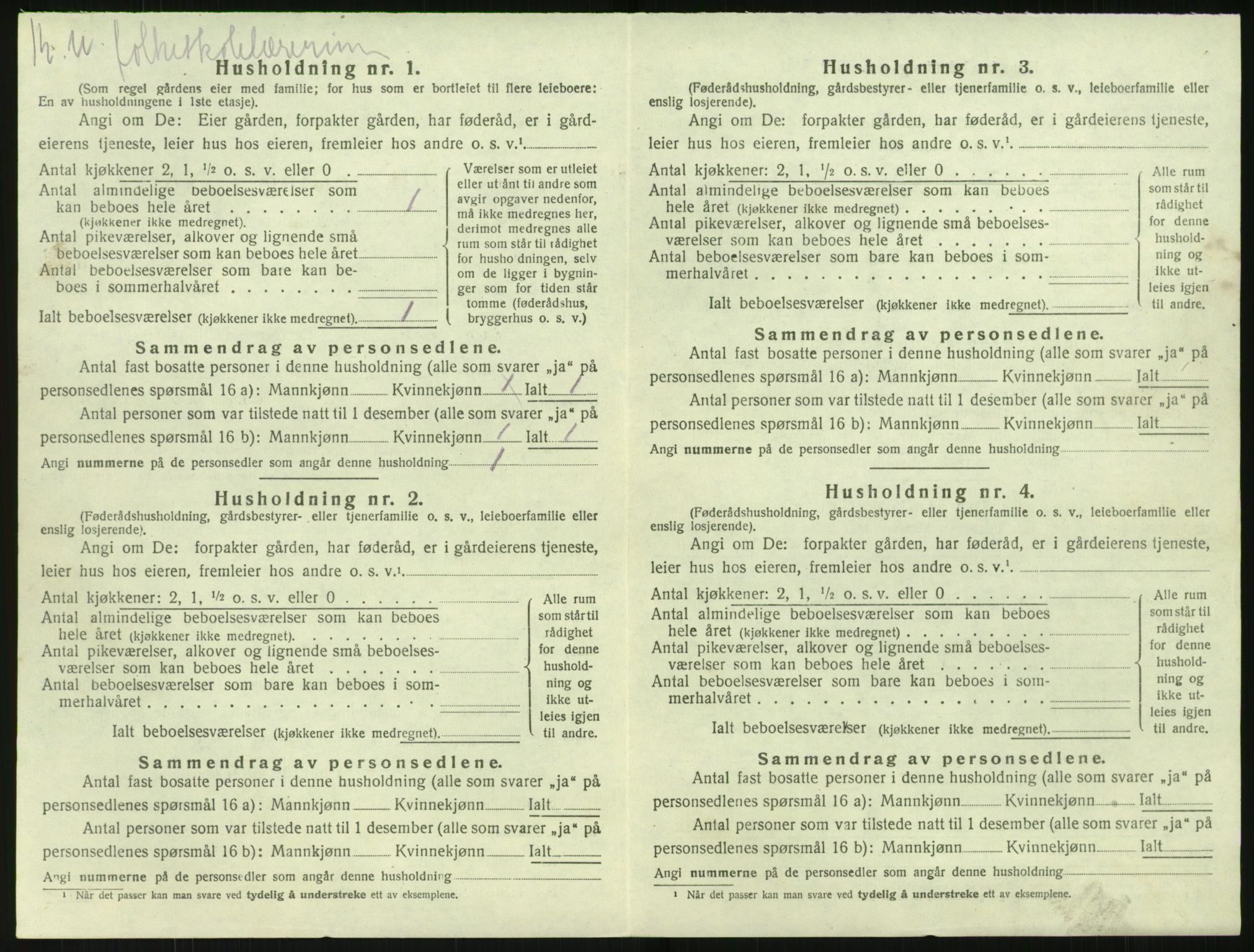 SAK, 1920 census for Søndeled, 1920, p. 994