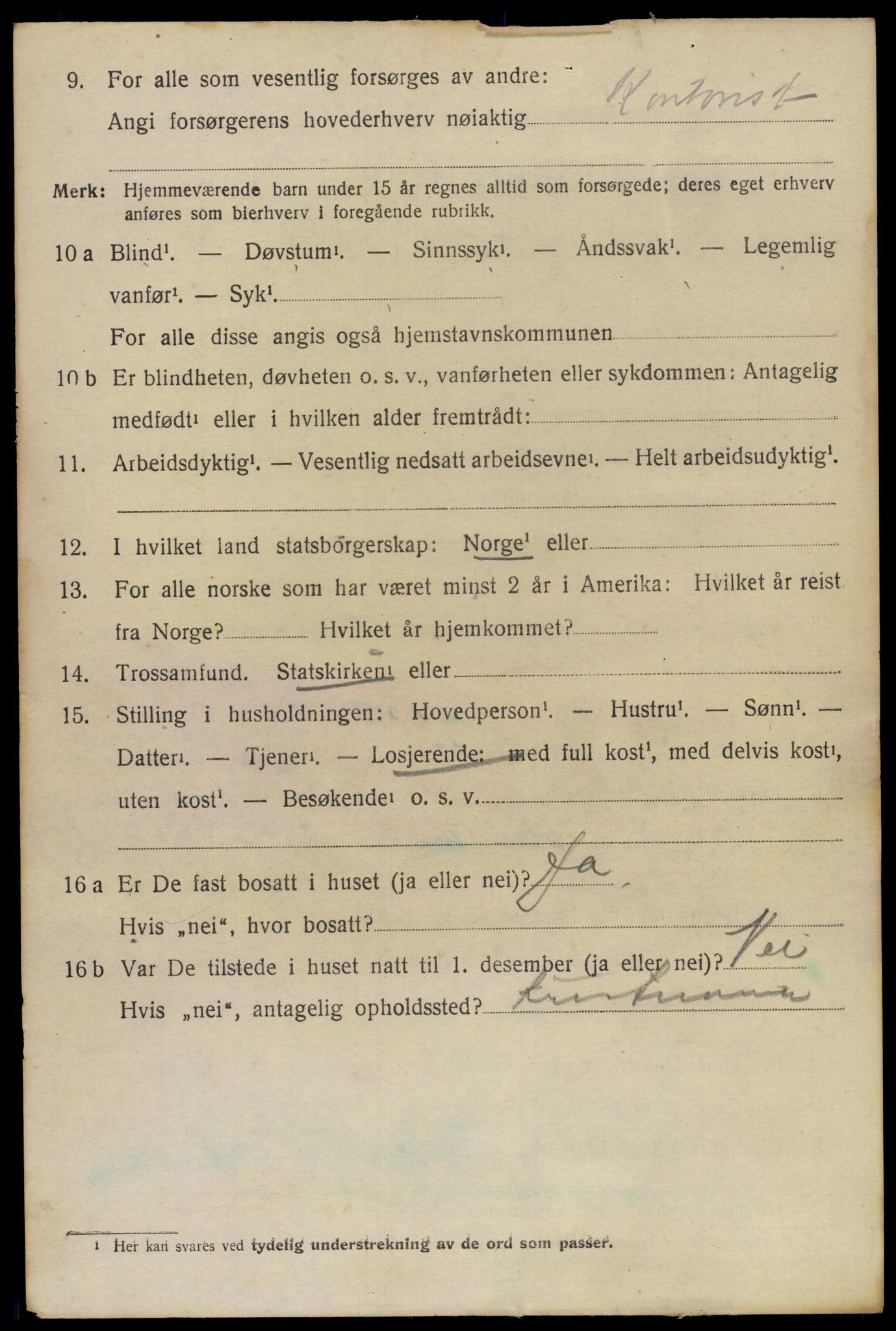 SAO, 1920 census for Vestby, 1920, p. 4138