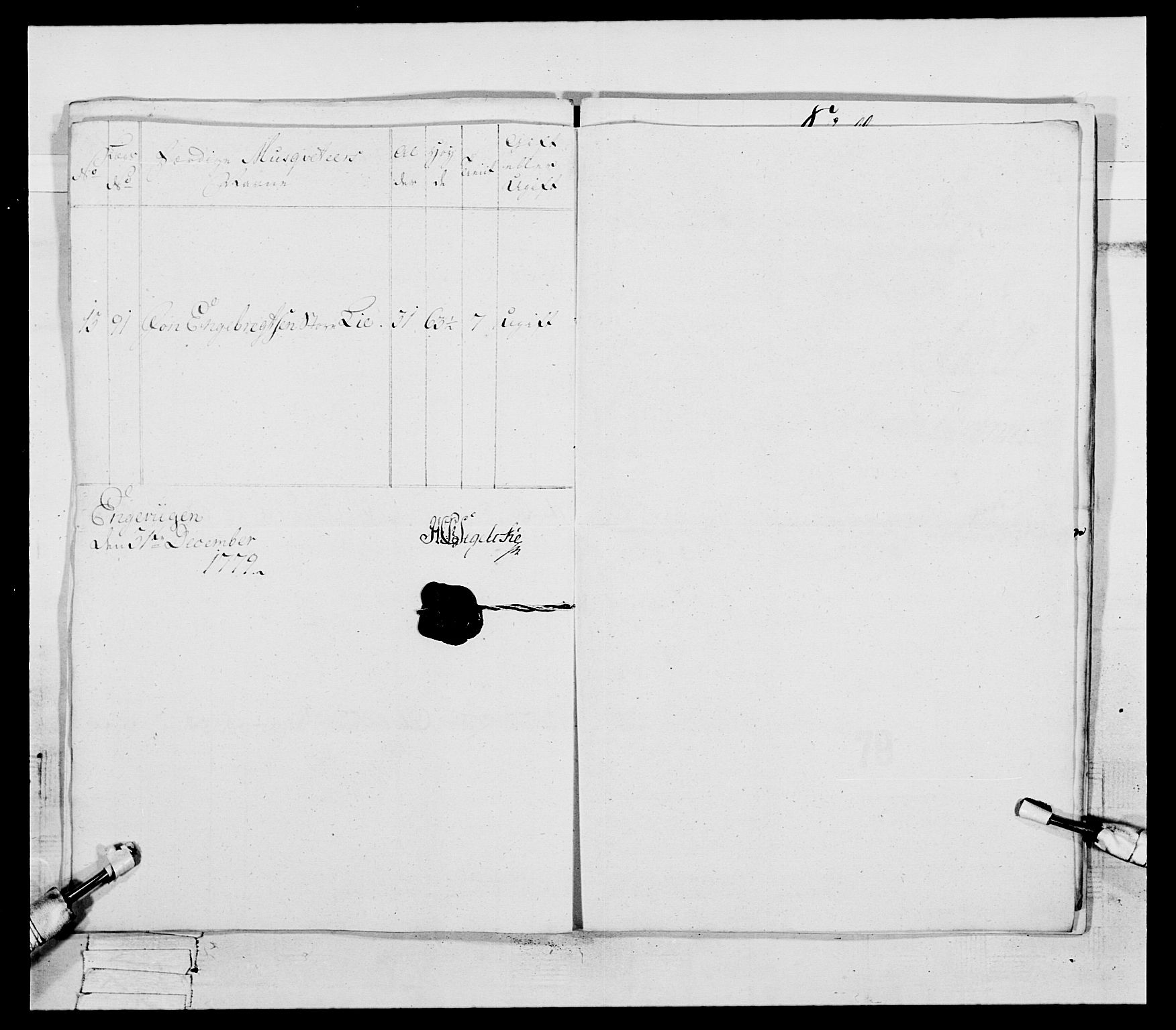 Generalitets- og kommissariatskollegiet, Det kongelige norske kommissariatskollegium, RA/EA-5420/E/Eh/L0094: 2. Bergenhusiske nasjonale infanteriregiment, 1776-1779, p. 292