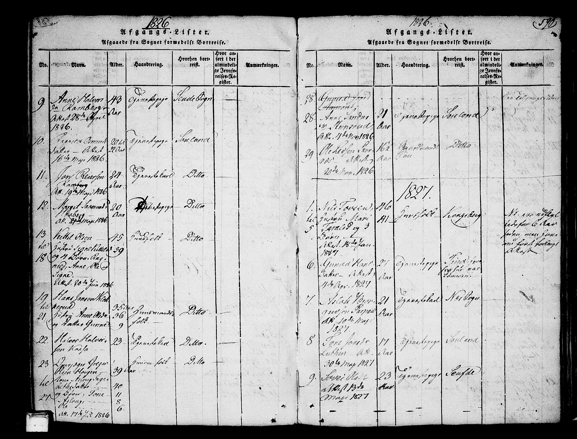Heddal kirkebøker, SAKO/A-268/F/Fa/L0005: Parish register (official) no. I 5, 1814-1837, p. 589-590