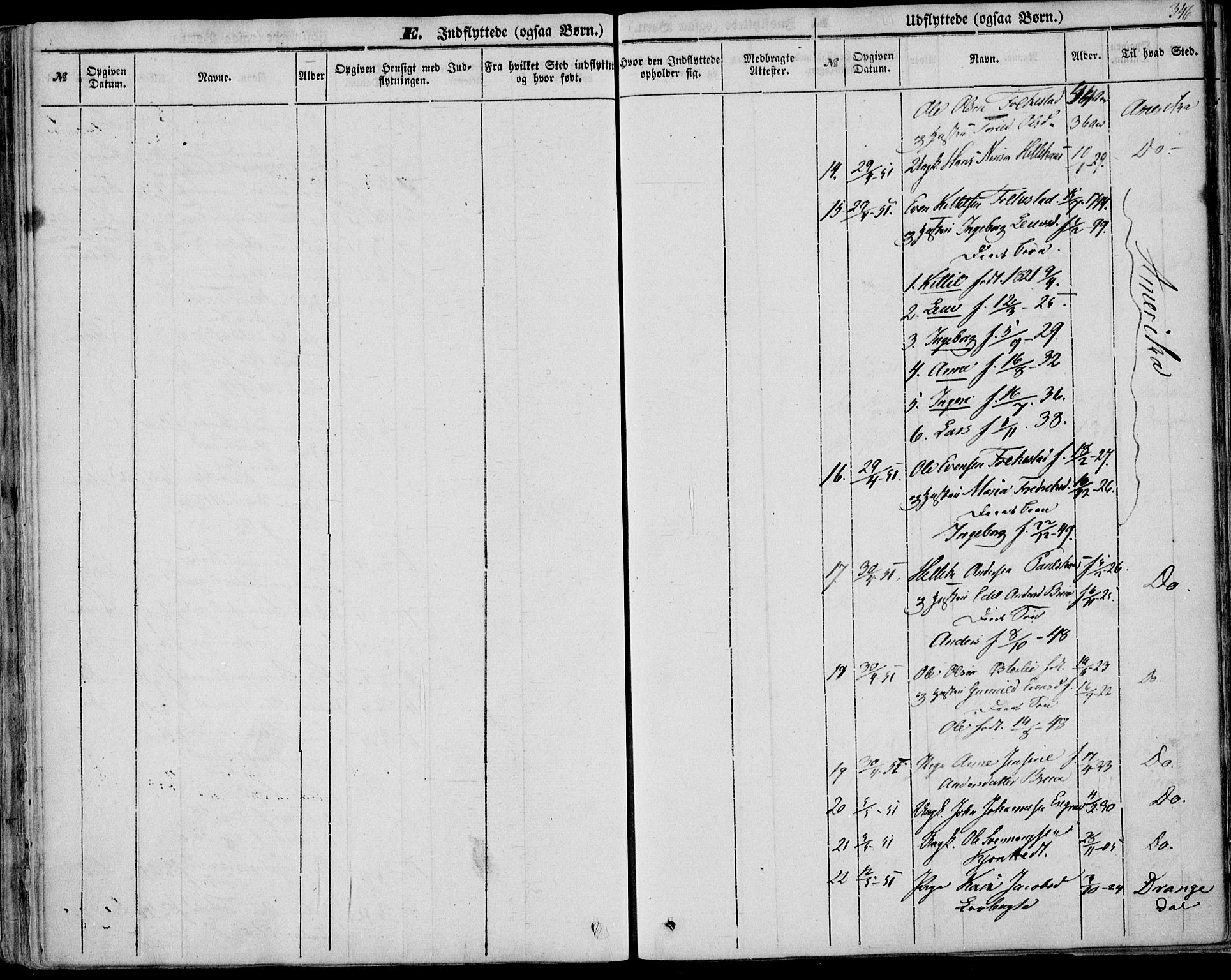 Bø kirkebøker, AV/SAKO-A-257/F/Fa/L0008: Parish register (official) no. 8, 1849-1861, p. 346
