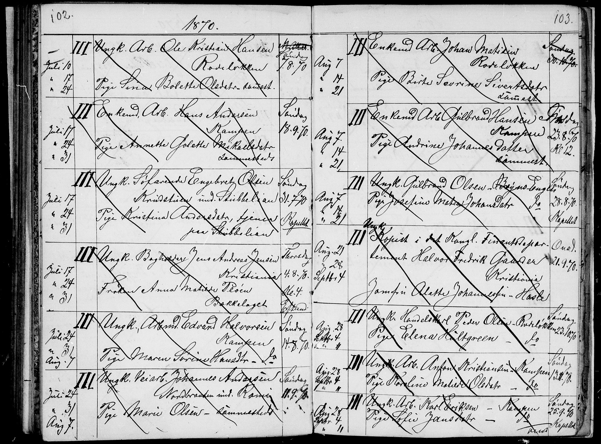 Østre Aker prestekontor Kirkebøker, AV/SAO-A-10840/H/Ha/L0002: Banns register no. I 2, 1861-1872, p. 102-103