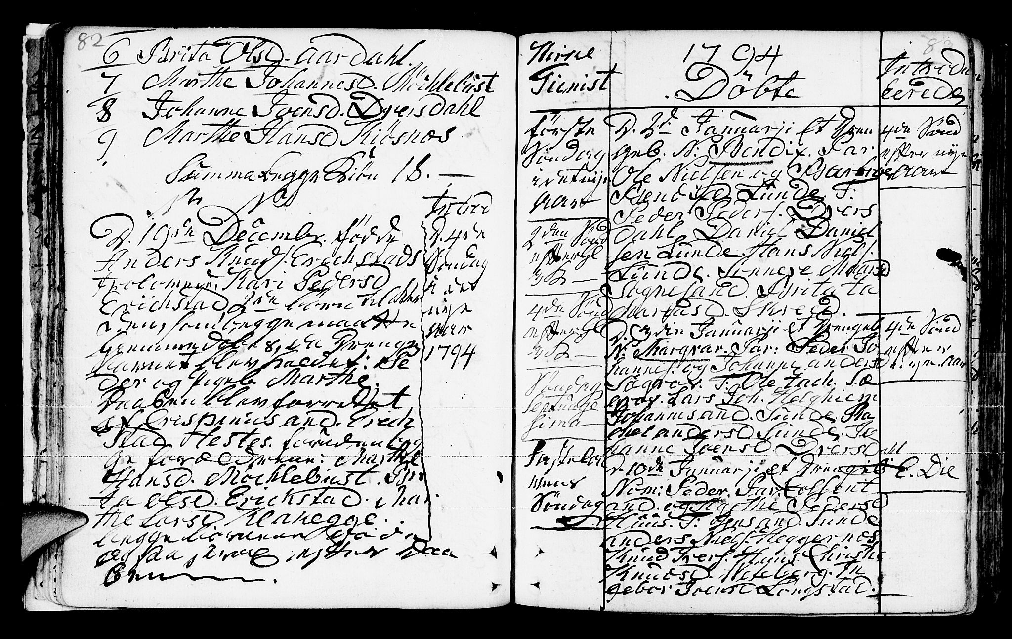 Jølster sokneprestembete, SAB/A-80701/H/Haa/Haaa/L0006: Parish register (official) no. A 6, 1790-1821, p. 82-83