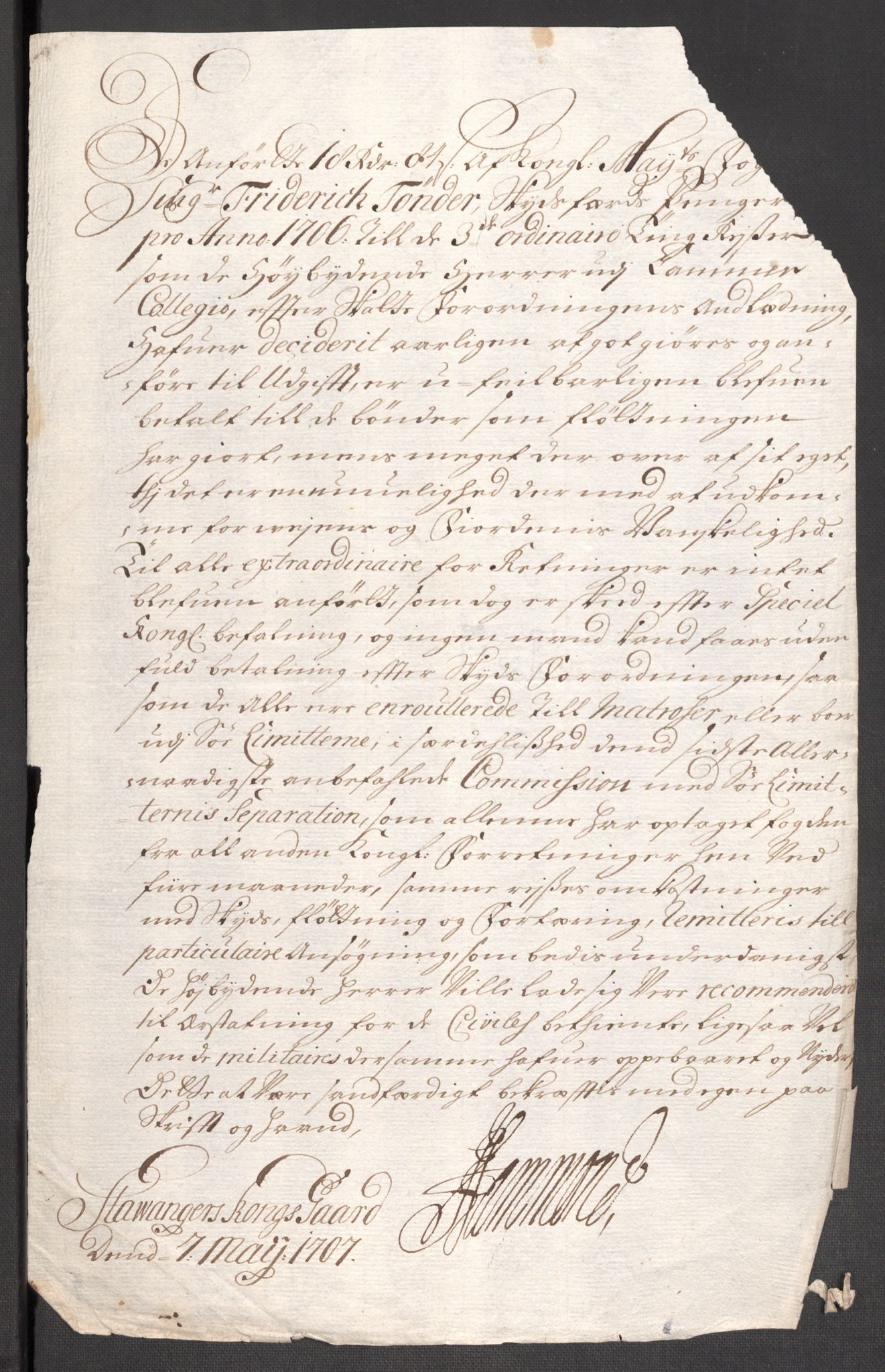 Rentekammeret inntil 1814, Reviderte regnskaper, Fogderegnskap, RA/EA-4092/R47/L2861: Fogderegnskap Ryfylke, 1706-1709, p. 80