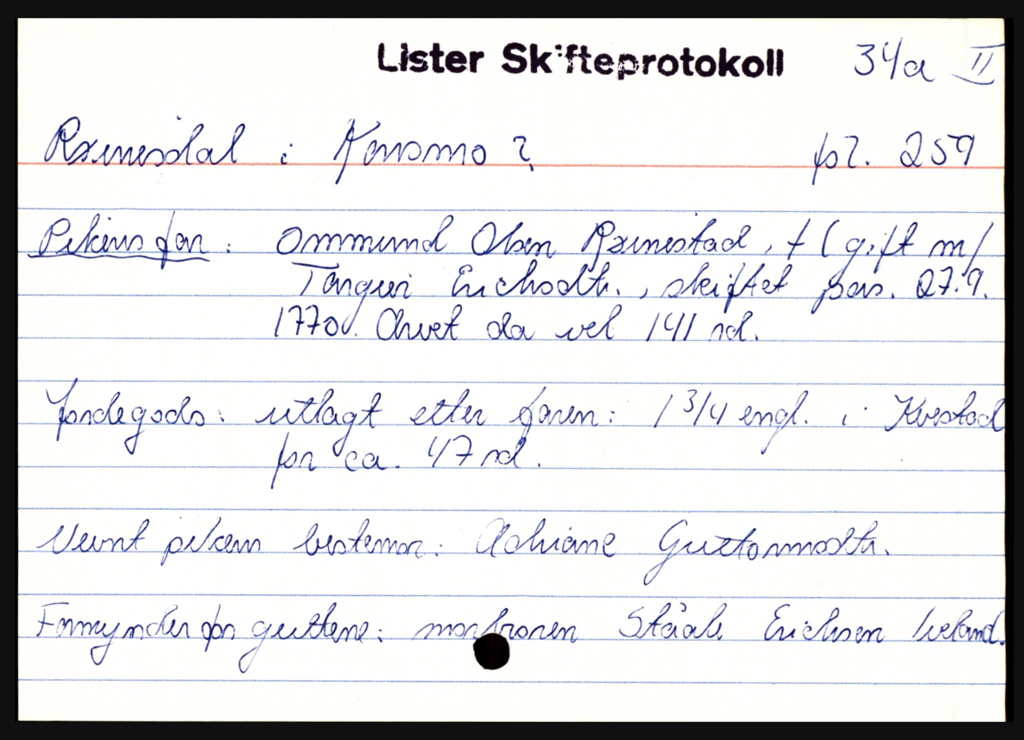 Lister sorenskriveri, AV/SAK-1221-0003/H, p. 31479