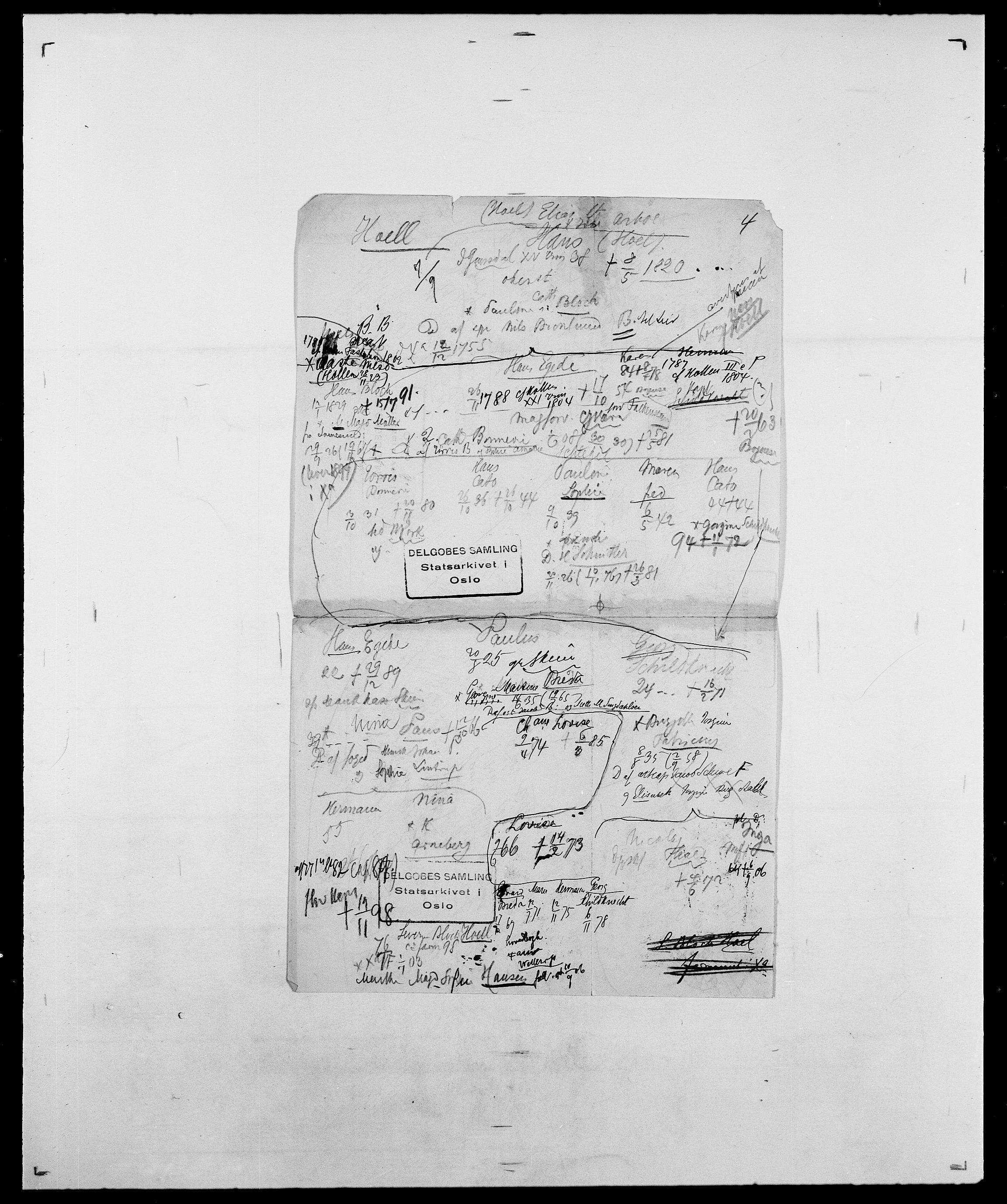 Delgobe, Charles Antoine - samling, AV/SAO-PAO-0038/D/Da/L0018: Hoch - Howert, p. 21